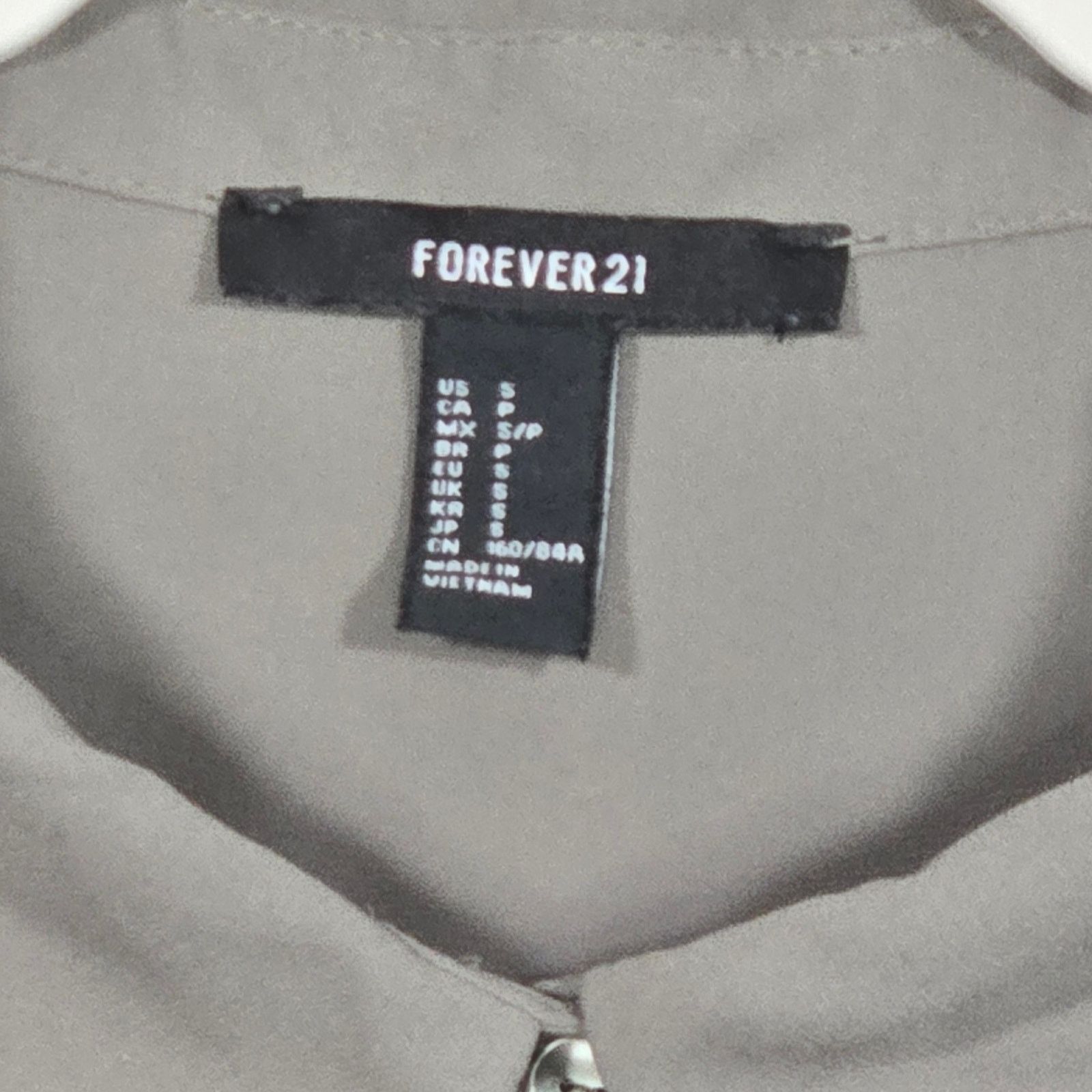 Forever 21 Forever 21 Women's Shirt Dress With Tie. Size Small. Size S / US 4 / IT 40 - 2 Thumbnail