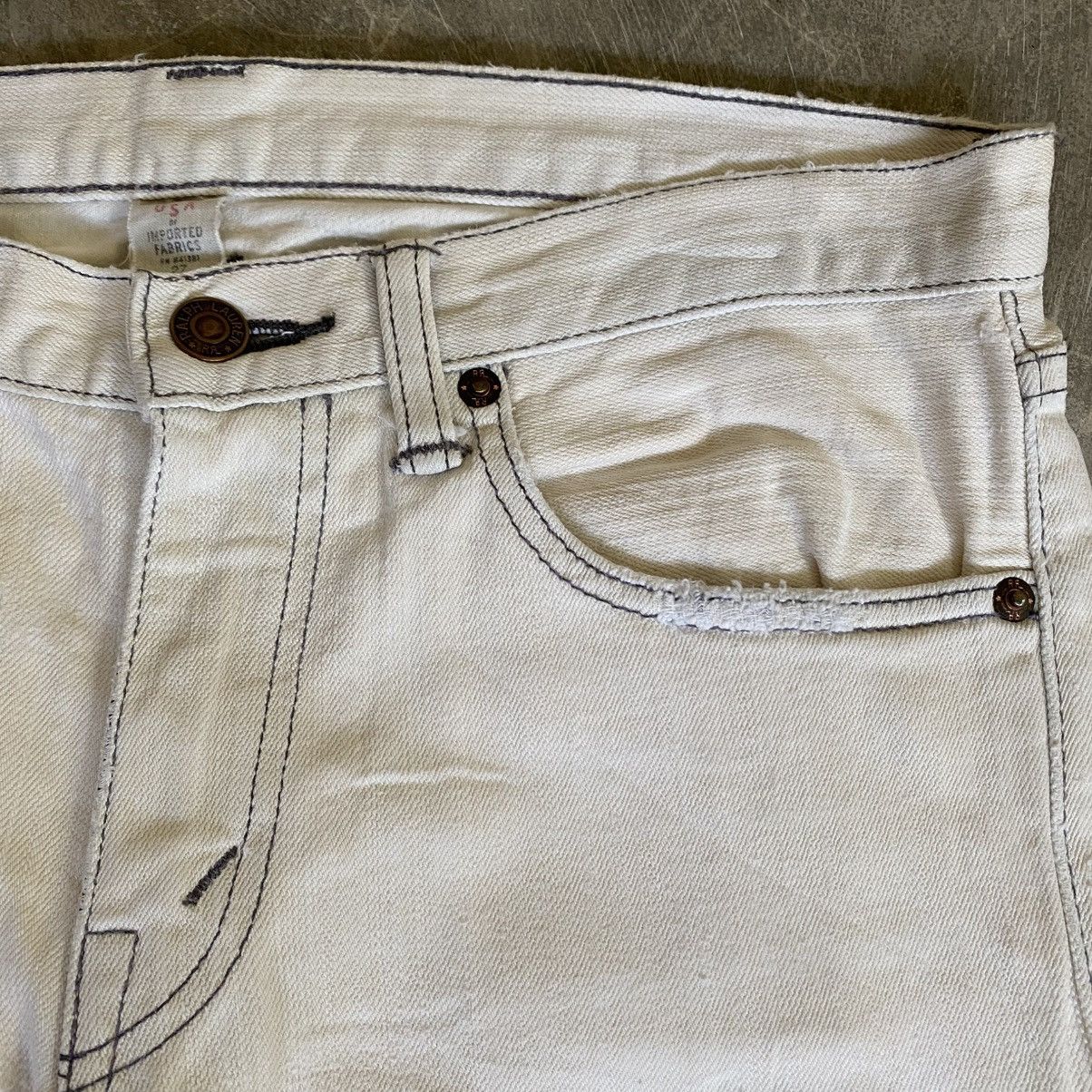 RRL Ralph Lauren Vintage Double RRL Ralph Lauren White Skinny Denim Pants Size US 30 / EU 46 - 5 Thumbnail