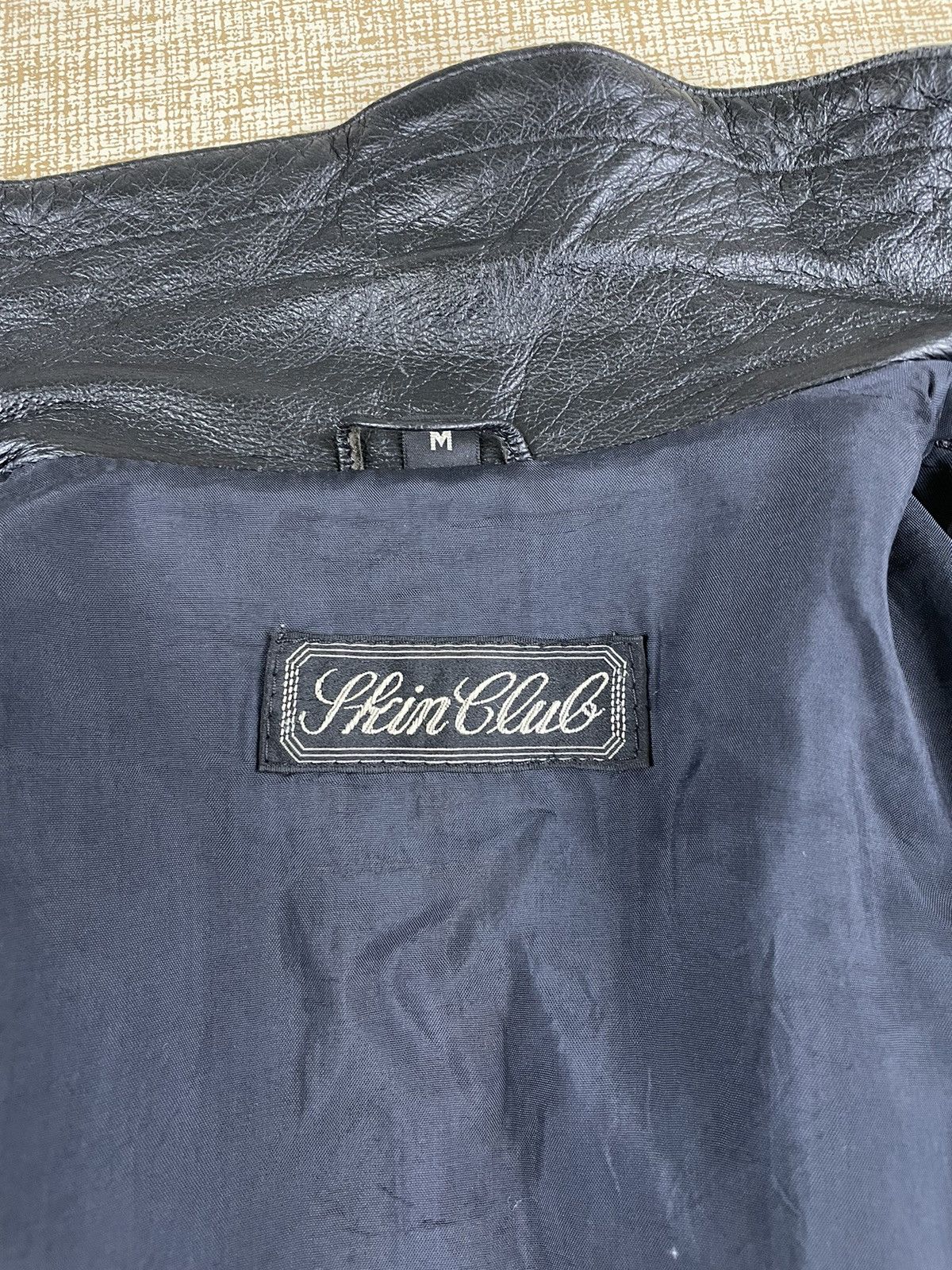 Le Grande Bleu (L.G.B.) × Seditionaries × Vintage VINTAGE SKIN CLUB 90s Fringe Leather Jacket Biker Size US M / EU 48-50 / 2 - 6 Thumbnail