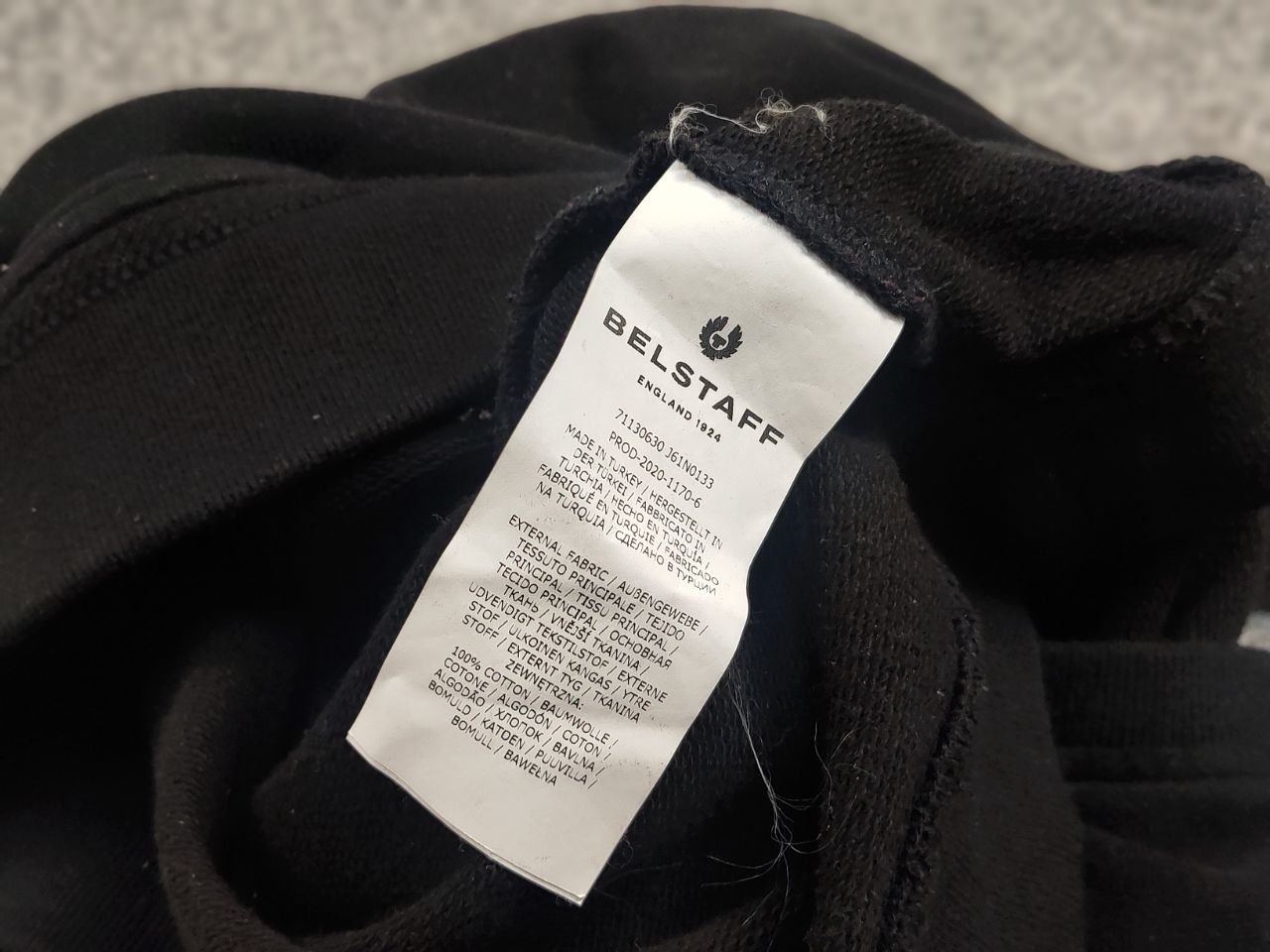 Belstaff Belstaff Patch Logo Black Classic Crew Chek Sweatshirt Size US XL / EU 56 / 4 - 9 Thumbnail