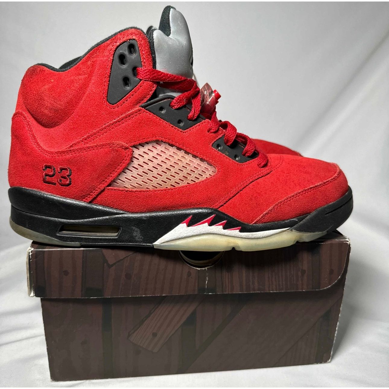Size 11.5 - Air Jordan 5 Retro Raging Bull 2021 Men's Shoes