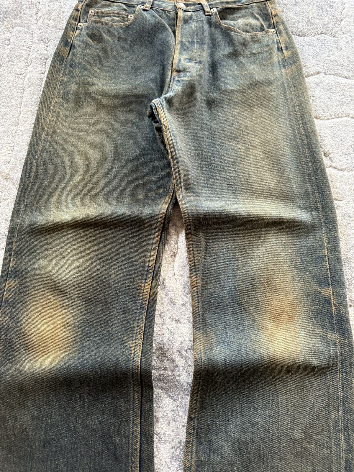 A.P.C. A.P.C Reu De Fleurus Earthy Mud Wash Selvedge Straight Jeans Size US 29 - 7 Thumbnail