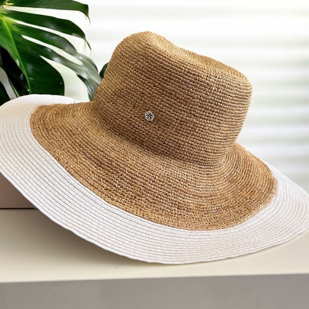 Other florabella Lucia Brim Sunhat in Natural & White Size ONE SIZE - 1 Thumbnail