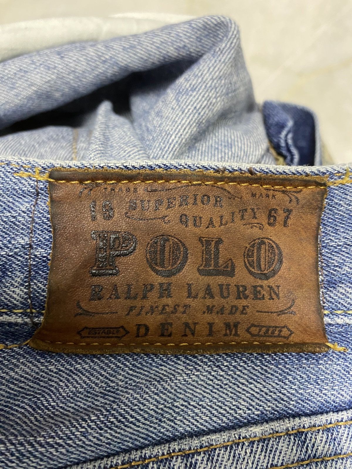 Polo Ralph Lauren Size 30x29 Vintage Polo Ralph Lauren Distressed Jeans Faded Size US 29 - 10 Thumbnail