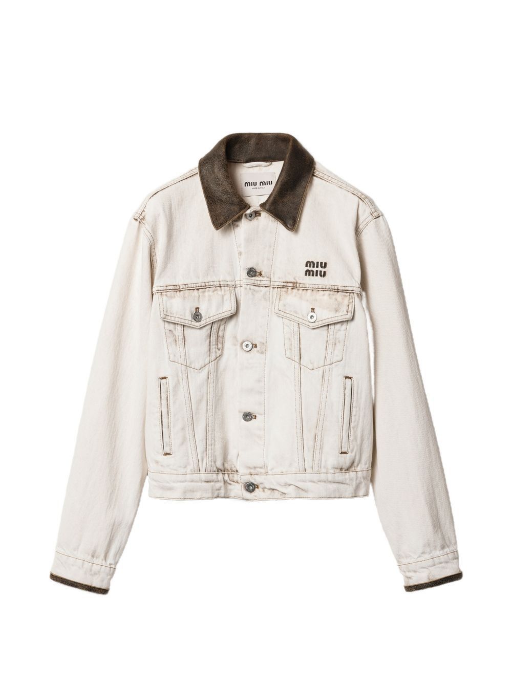 Miu Miu DENIM COTTON JACKET Size M / US 6-8 / IT 42-44 - 1 Thumbnail