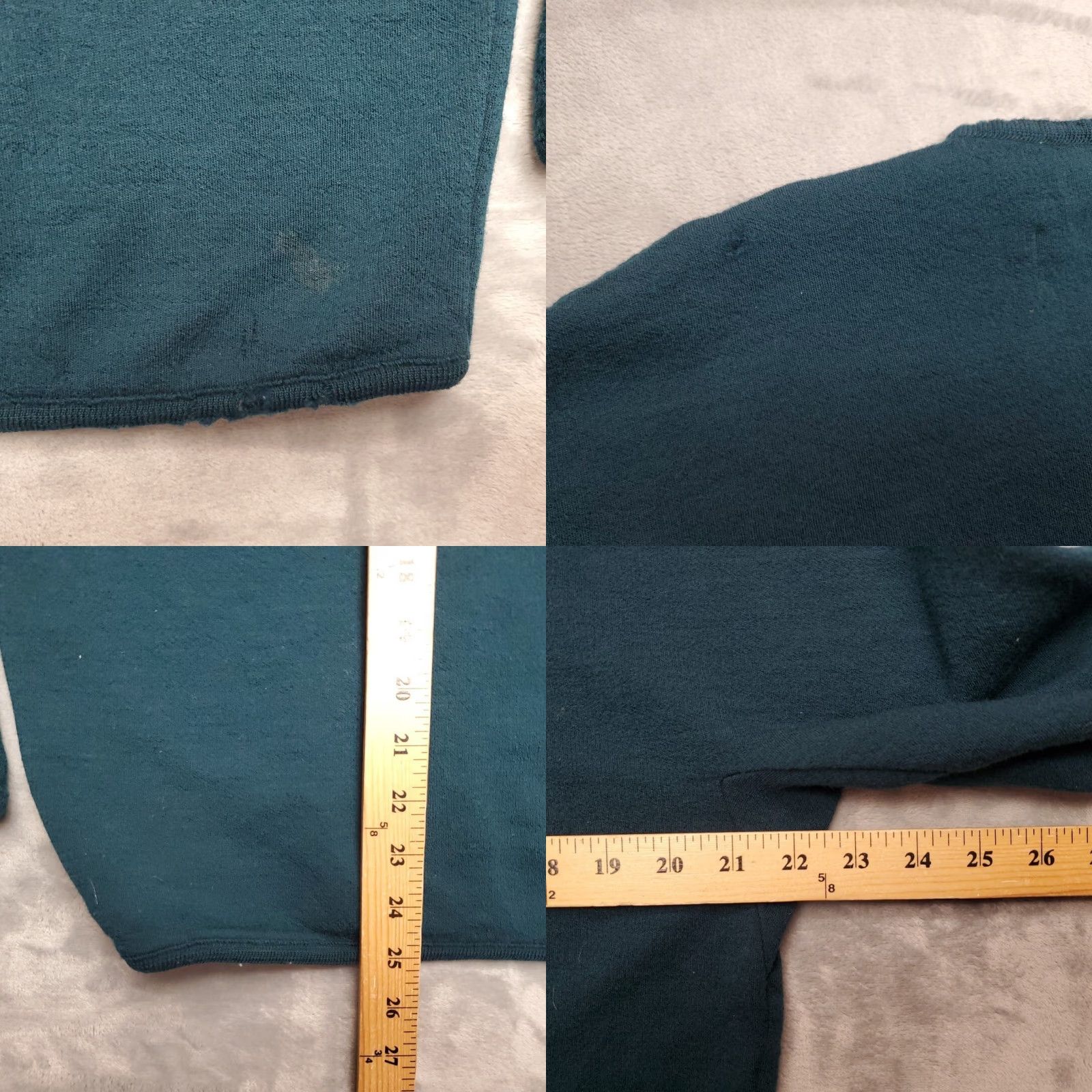 Vintage VINTAGE True Vintage Sweater Mens L Green Pure Virgin Wool Preppy V-neck The Hall Tree Shirt Mens L Green Wool Pullover Knit Pockets 90s Grunge Retro Size US L / EU 52-54 / 3 - 8 Thumbnail