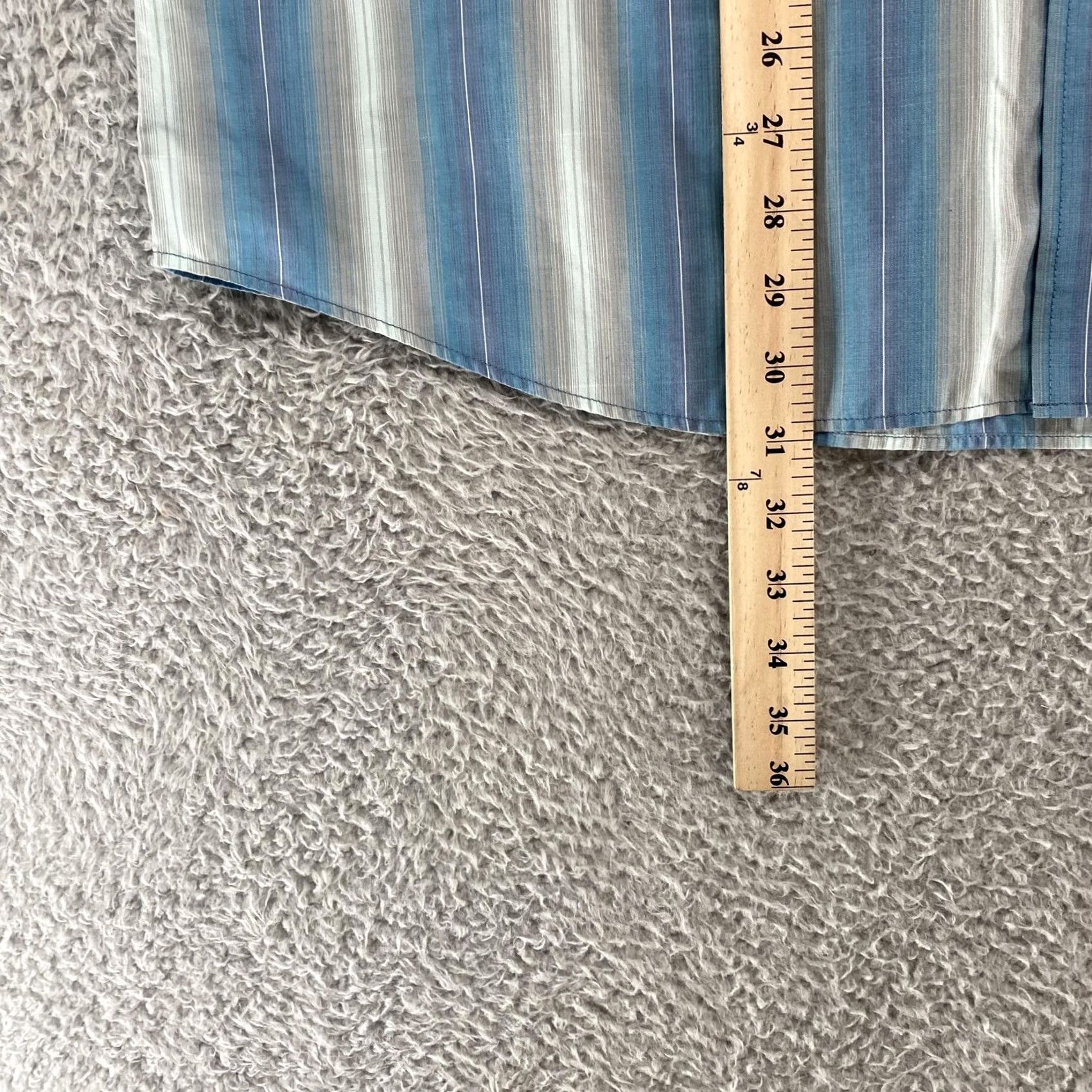 Pendleton Pendleton Frontier Shirt Mens XL Blue Stripe Western Snap Front Short Sleeve Shirt Size US XL / EU 56 / 4 - 4 Thumbnail