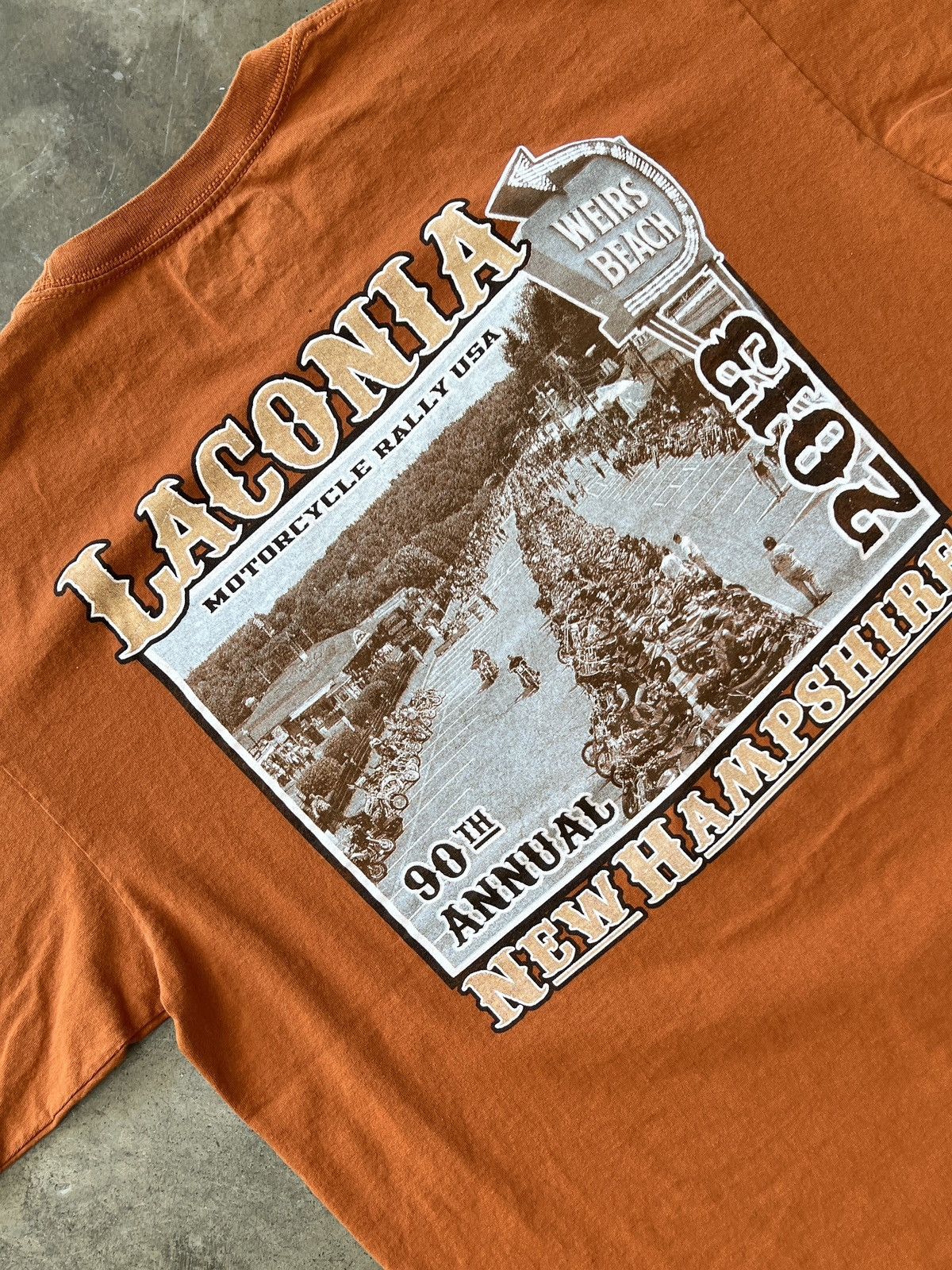 Harley Davidson × Vintage Motorcycle Rally Laconia New Hampshire Tee Large Size US L / EU 52-54 / 3 - 1 Thumbnail
