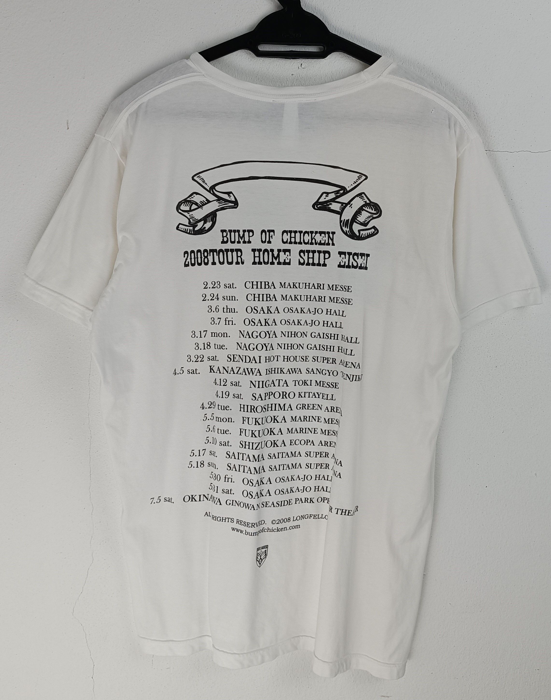 Band Tees VINTAGE 2008 BUMP OF CHICKEN HOME SHIP EISEI TOUR TEE PUNK Size US M / EU 48-50 / 2 - 4 Thumbnail