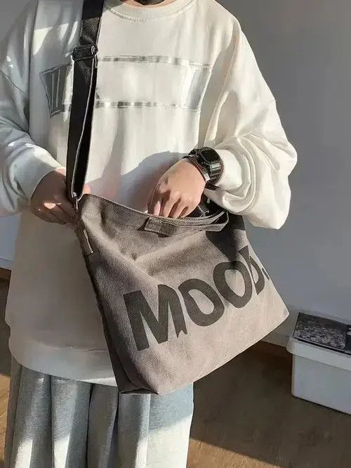 Tote Bag Vintage Japananese Brand Big in Black, Men's