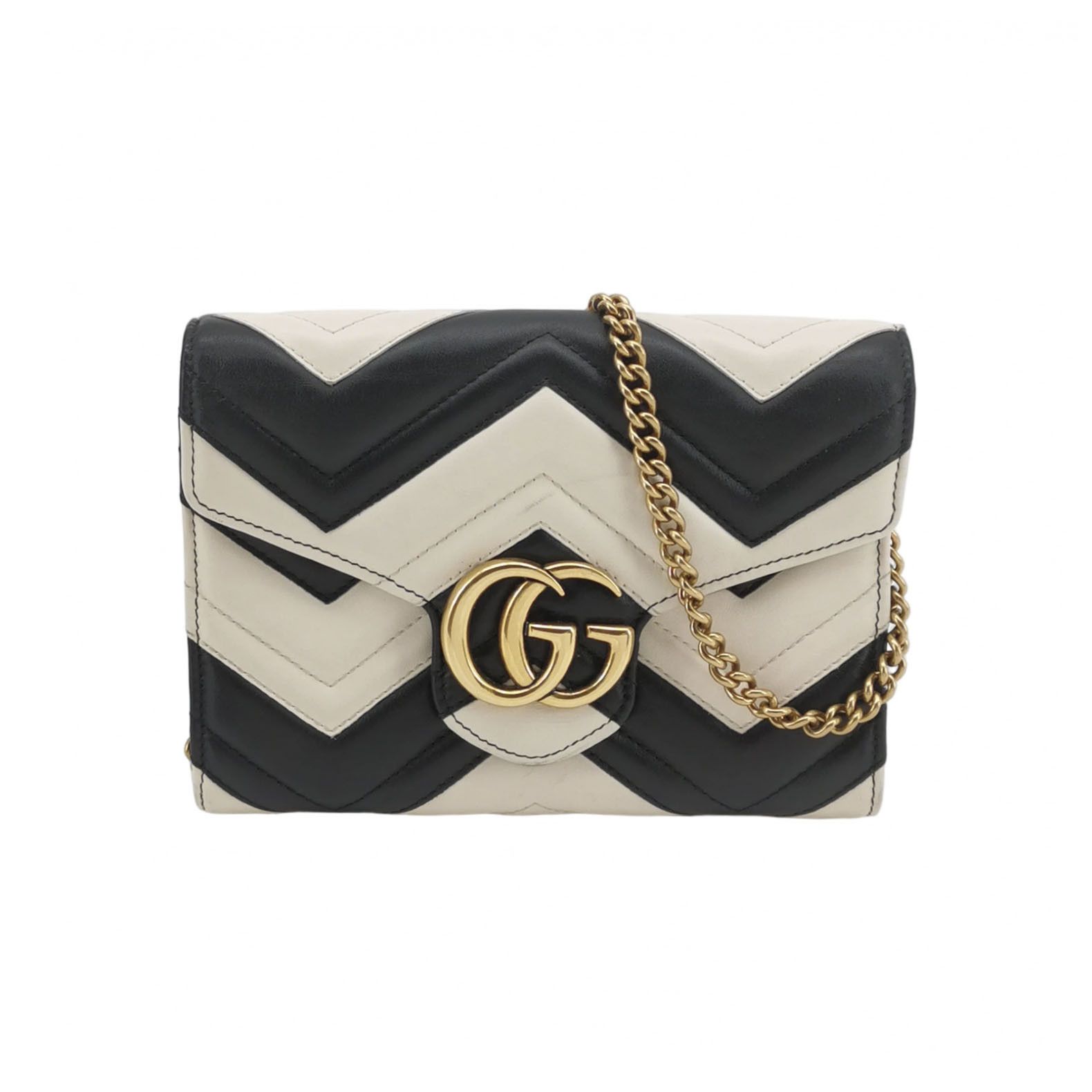 Gucci Gucci GG Marmont Chevron Quilted Leather Shoulder Bag Size ONE SIZE - 1 Thumbnail