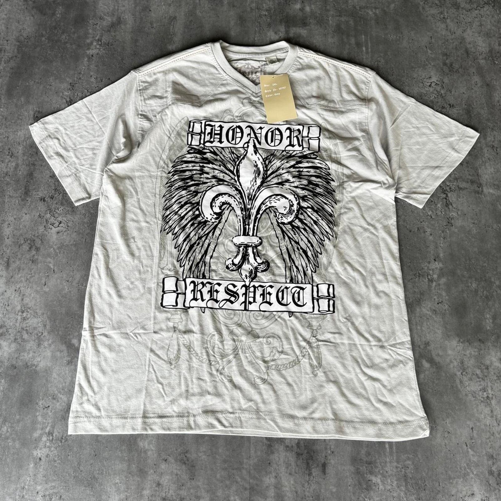 Affliction × Vintage Vintage Y2K Affliction Style Graphic Grunge Shirt Size US XL / EU 56 / 4 - 1 Thumbnail