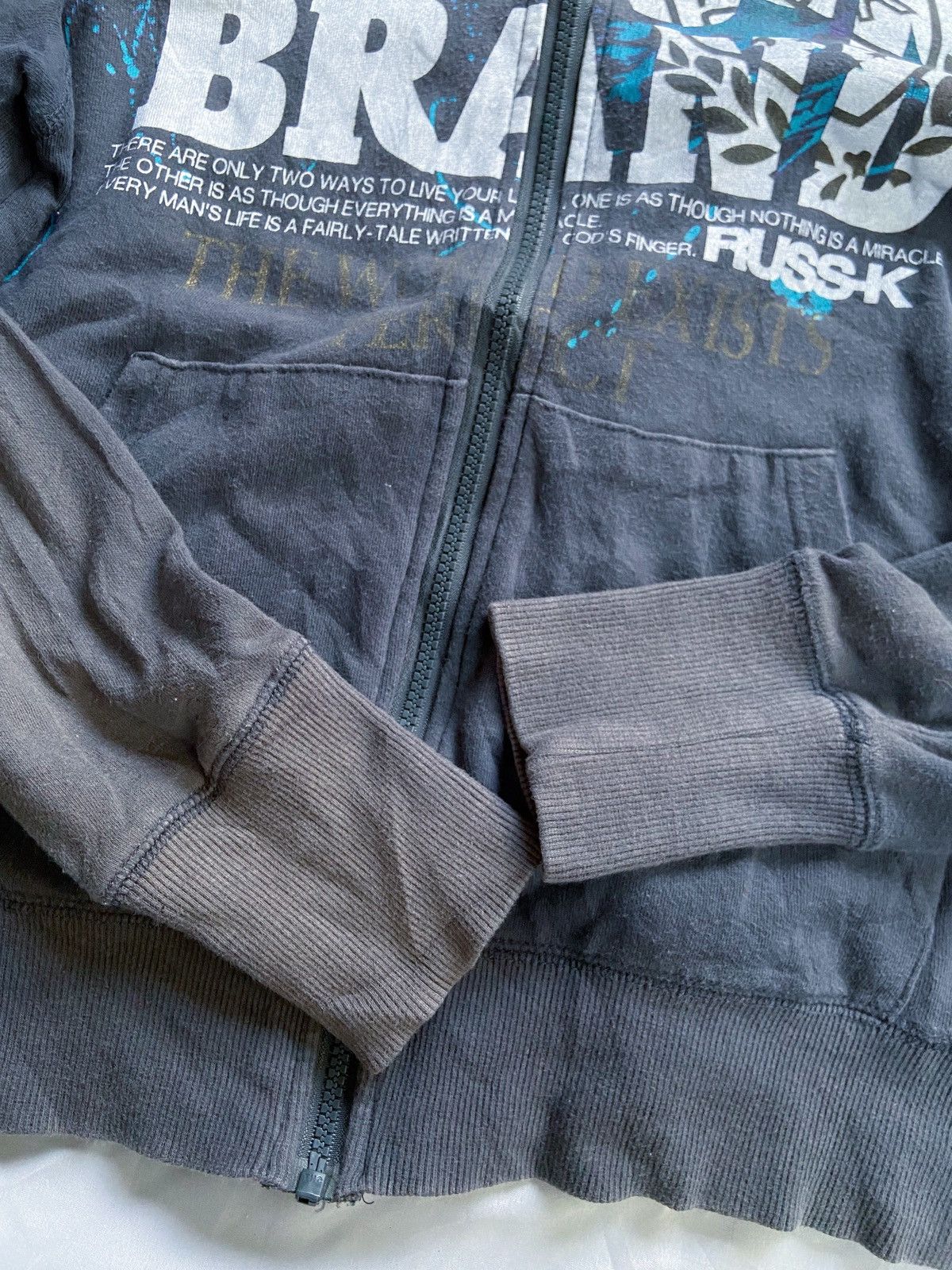 Japanese Brand THE WORLD EXIST PERFECT RUSS-K JAPAN ZIP HOODIE Size US M / EU 48-50 / 2 - 7 Thumbnail