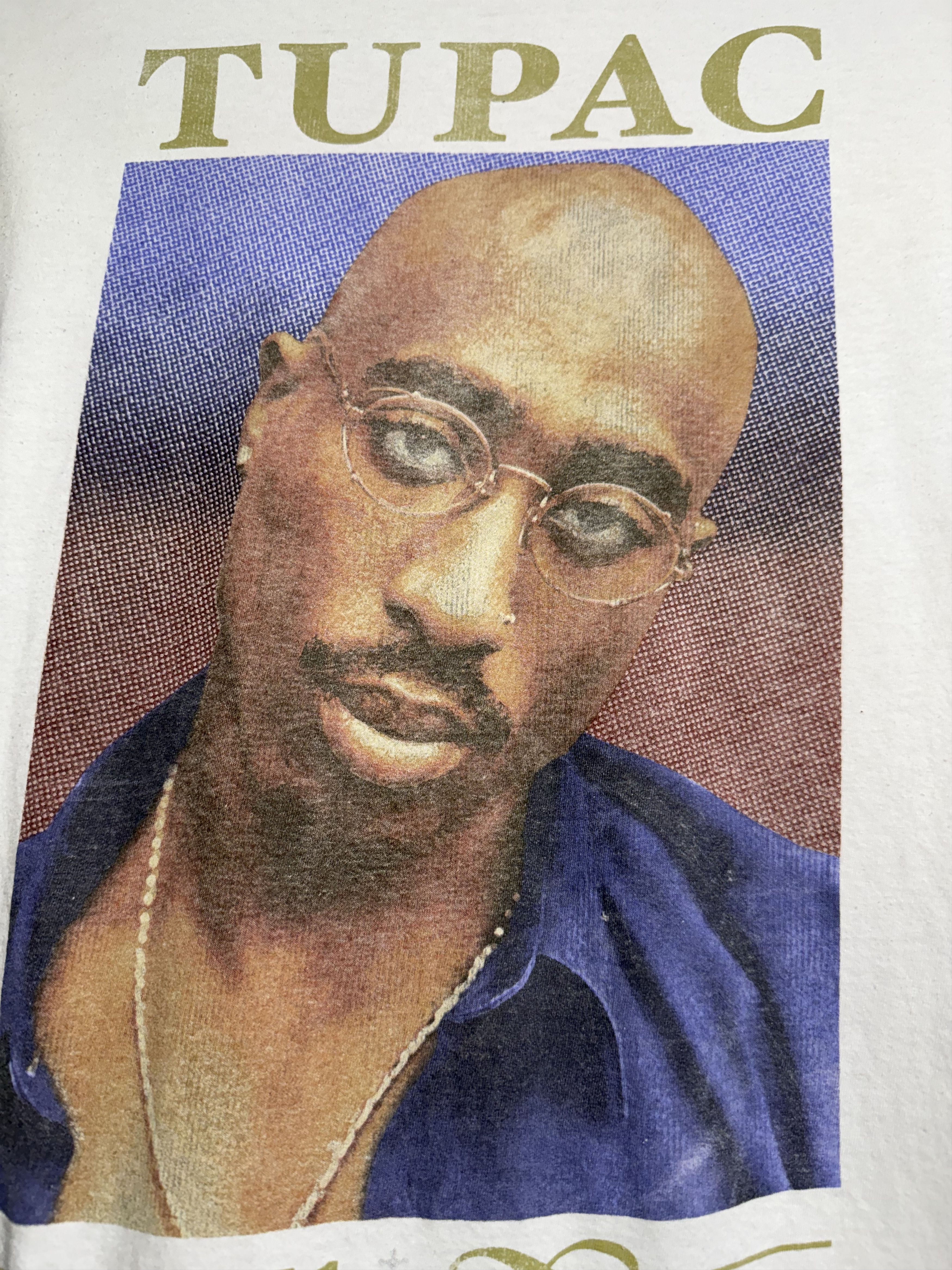 Rap Tees Vintage 2Pac Tupac Tribute Tee–1971 Infinity–White–Size M Size US M / EU 48-50 / 2 - 3 Thumbnail