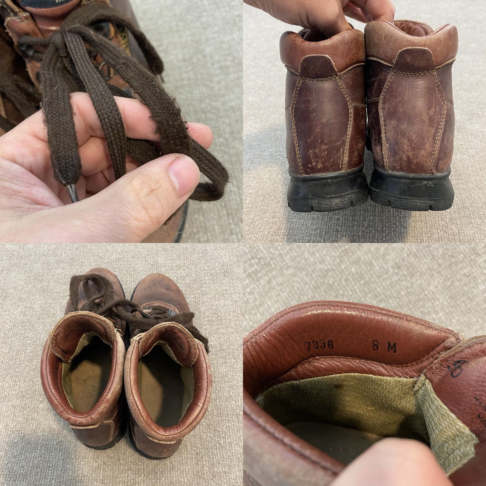 Vasque VTG Vasque Boots Womens 8 Brown Leather Gore-Tex Hiking Combat Italy Sundowner Size US 8 / IT 38 - 8 Thumbnail