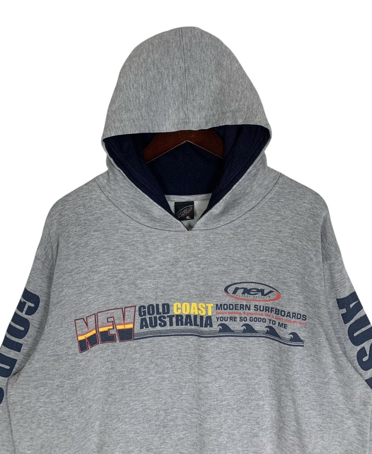 Japanese Brand NEV Brand & Apparel Surfboard Streetwear SurfStyle Hoodie Size US L / EU 52-54 / 3 - 3 Thumbnail