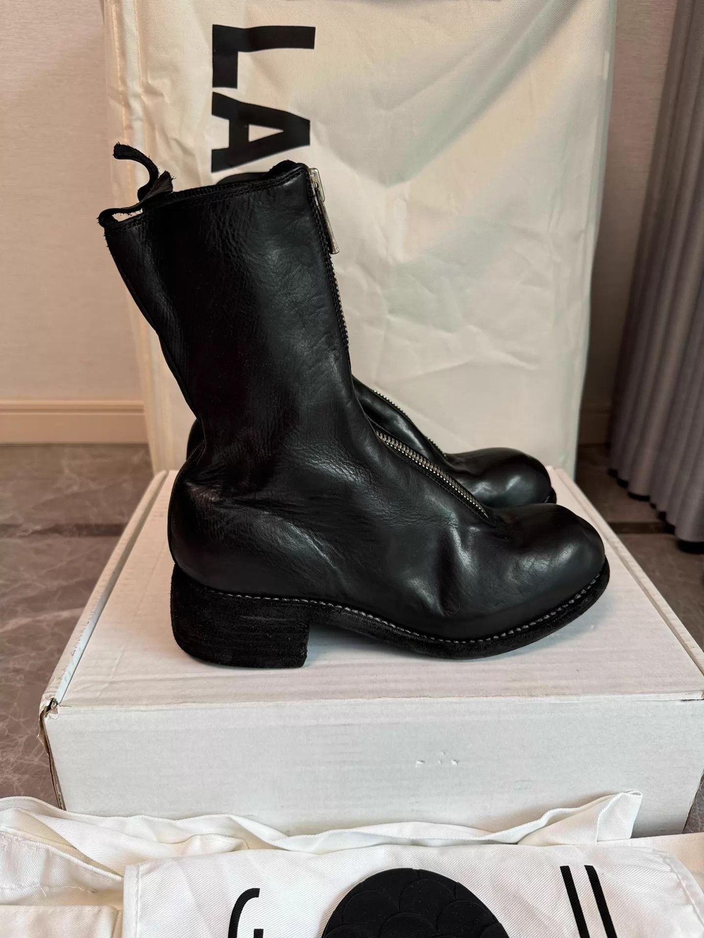 Guidi Guidi PL2 Black 37 Horse Leather Size US 6.5 / IT 36.5 - 3 Thumbnail