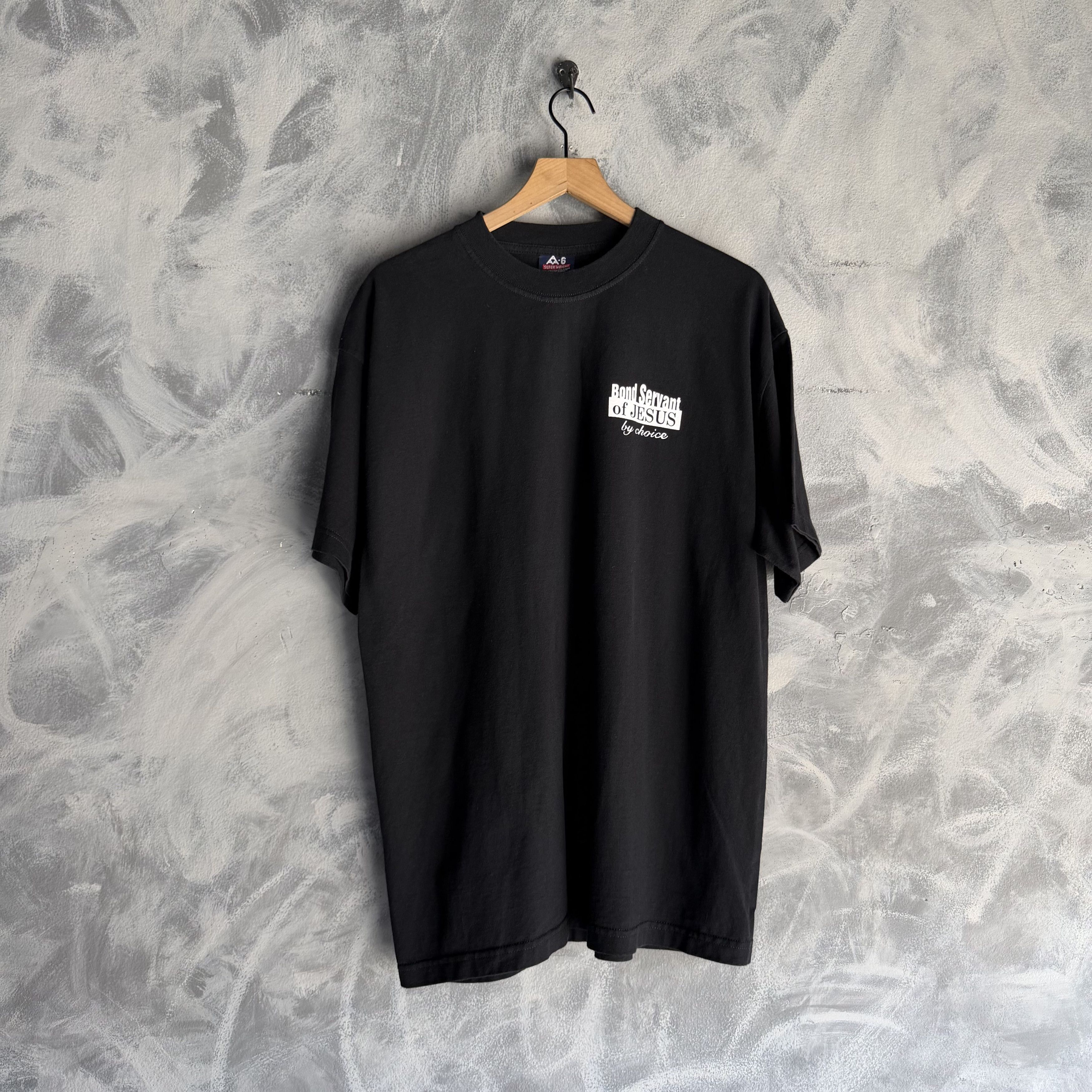 Other Vtg Y2K Jesus T Shirt Mens Trained To Serve Jesus Set Free Size US XL / EU 56 / 4 - 5 Thumbnail
