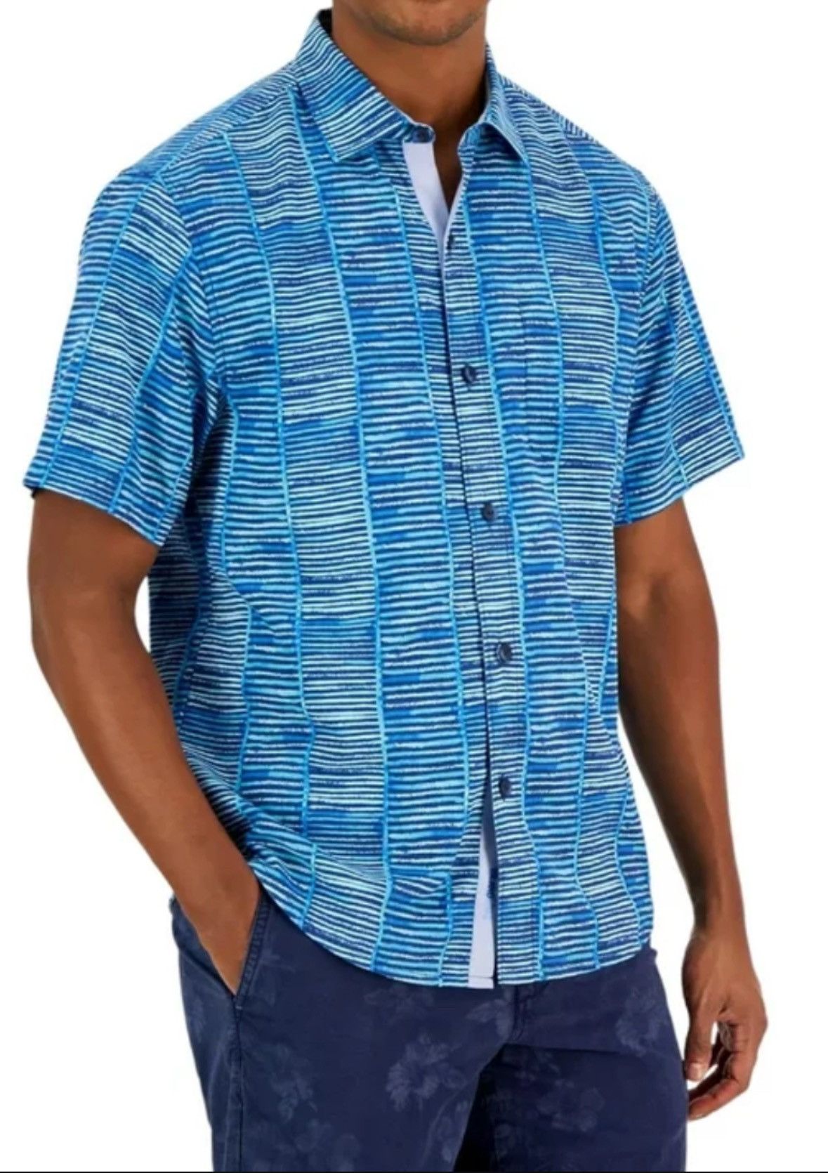 Tommy Bahama New Tommy Bahama Bamboo Beach Silk Blend Button Shirt 3XL Size US XXL / EU 58 / 5 - 1 Thumbnail