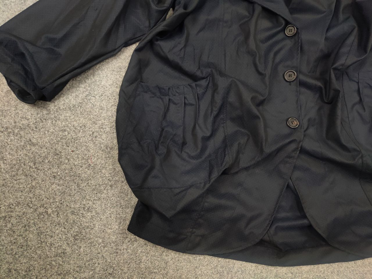 Vintage La Bass Germany Design Wool Blend Navy Oversized ligh Jacket Size XL / US 12-14 / IT 48-50 - 9 Thumbnail