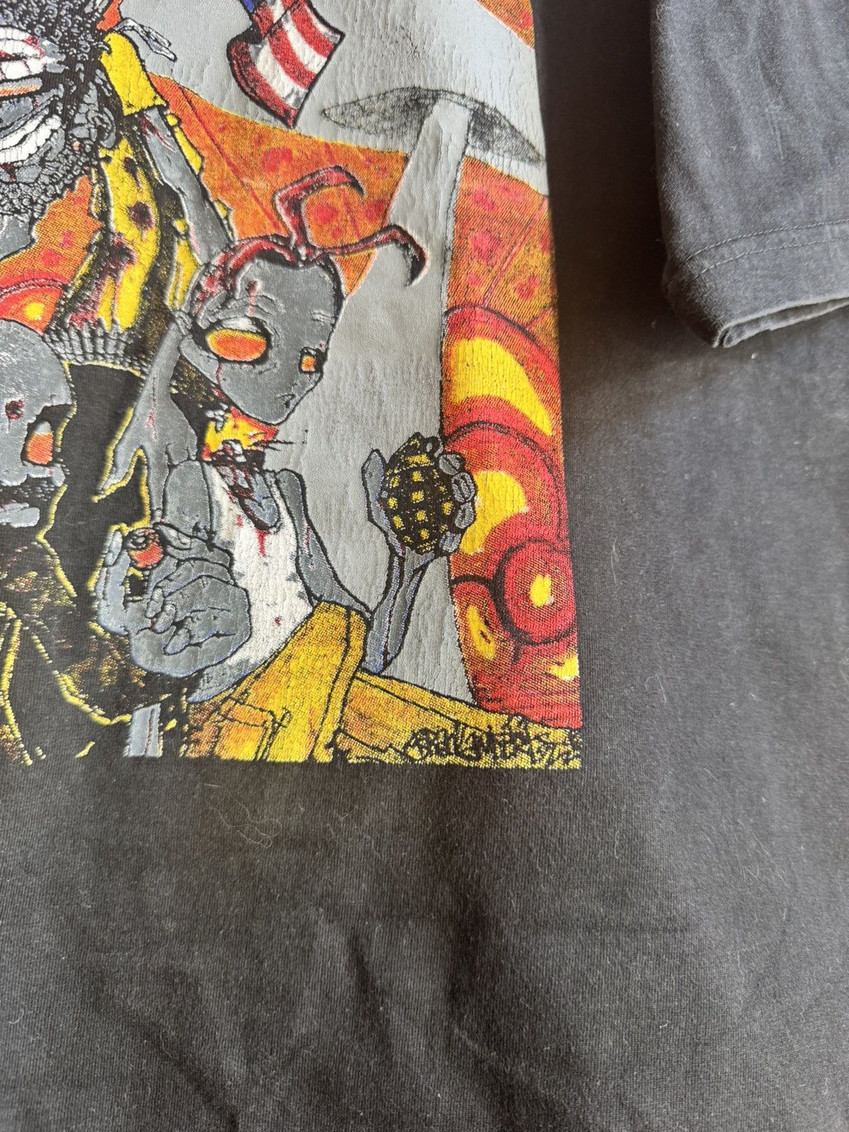 Band Tees Vintage 00s System Of A Down Mushroom Band T-shirt Nu Metal Size US L / EU 52-54 / 3 - 4 Thumbnail