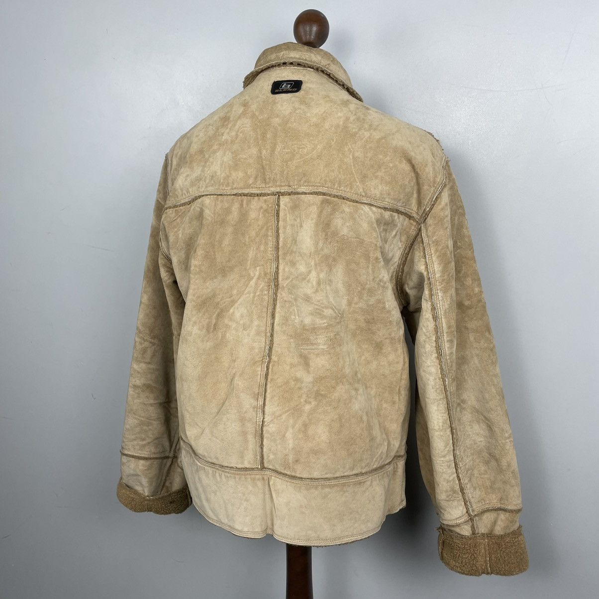 Japanese Brand × Vintage Vintage Y2K Faux Fur Sheepskin Jacket 2000s Avantgarde Size US L / EU 52-54 / 3 - 8 Thumbnail