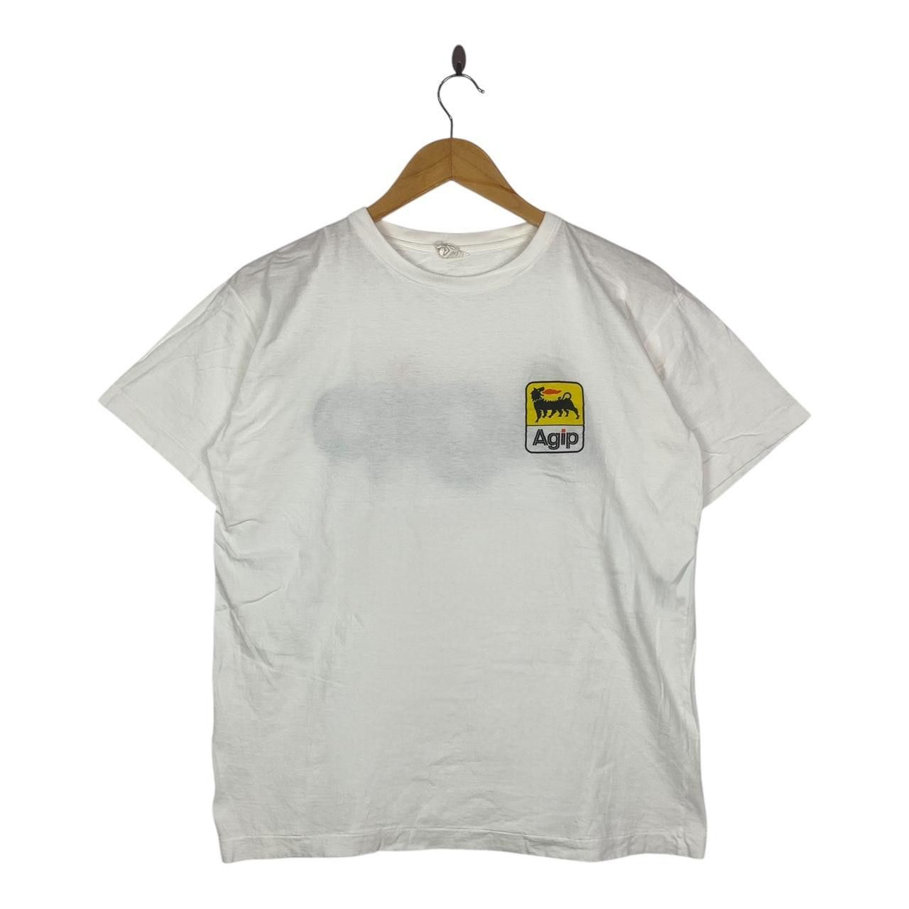 Vintage Vintage 90’ AGIP AUTOMOTIVE GASOLINE Racing Team Tee Shirt Size US L / EU 52-54 / 3 - 2 Thumbnail