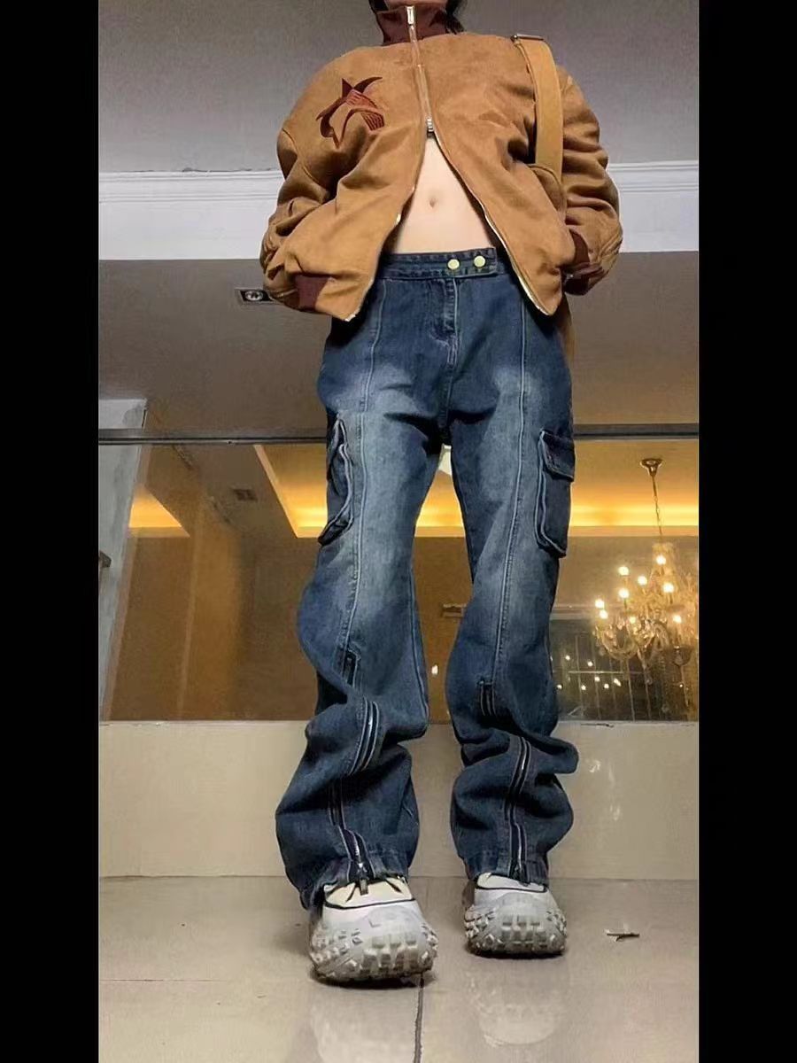 Japanese Brand × Jean Street Hip Hop Large Pocket Work Jeans Size US 32 / EU 48 - 4 Thumbnail