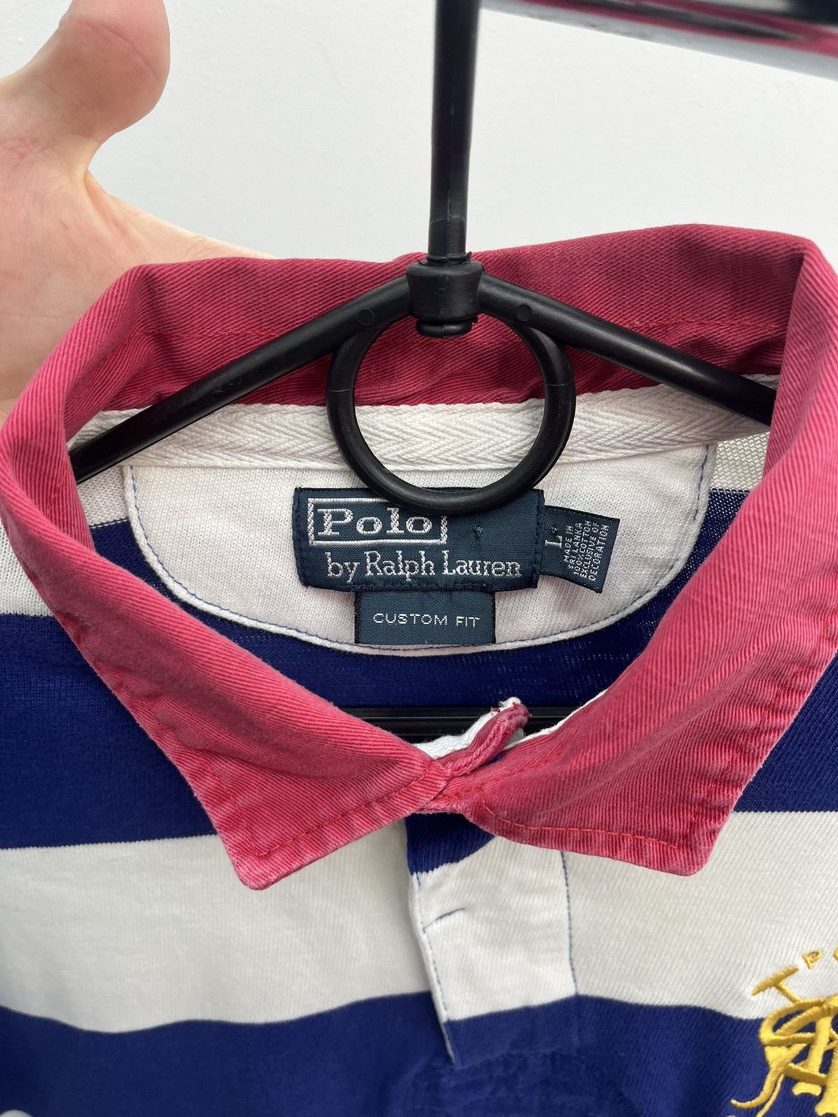 Polo Ralph Lauren Vintage Polo Ralph Lauren Logo Rugby Pullover Shirt Size US L / EU 52-54 / 3 - 4 Thumbnail