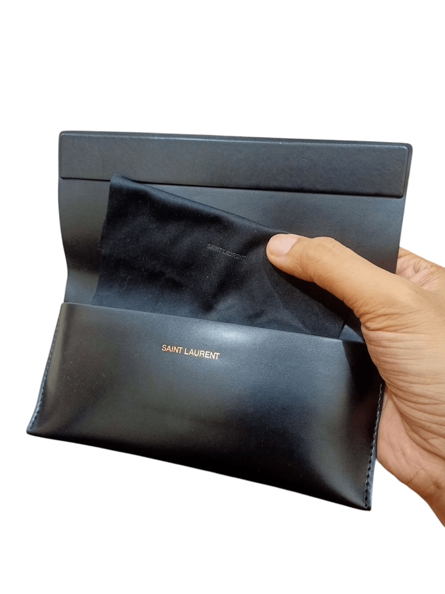 Saint Laurent Paris × Yves Saint Laurent Saint Laurent Leather Sunglasses Case Size ONE SIZE - 6 Thumbnail