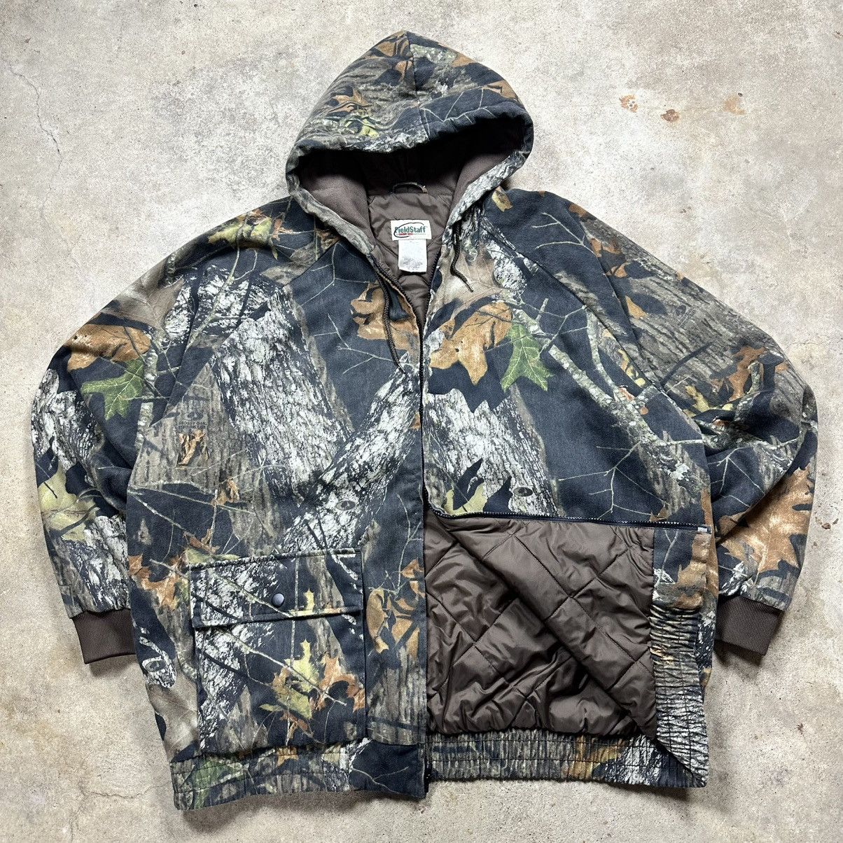 Mossy Oaks Vintage Y2K Mossy Oak Camo Zip Up Hooded Outdoors Jacket Size US XXL / EU 58 / 5 - 6 Thumbnail