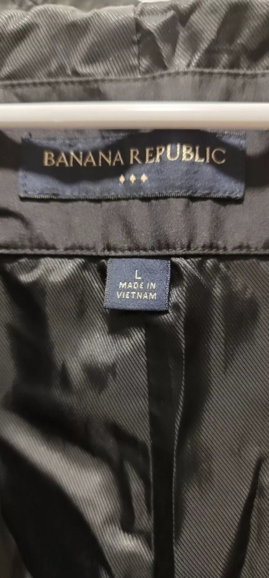 Banana Republic Men's Banana Republic Black Zip Up Jacket Size L Size US L / EU 52-54 / 3 - 3 Thumbnail