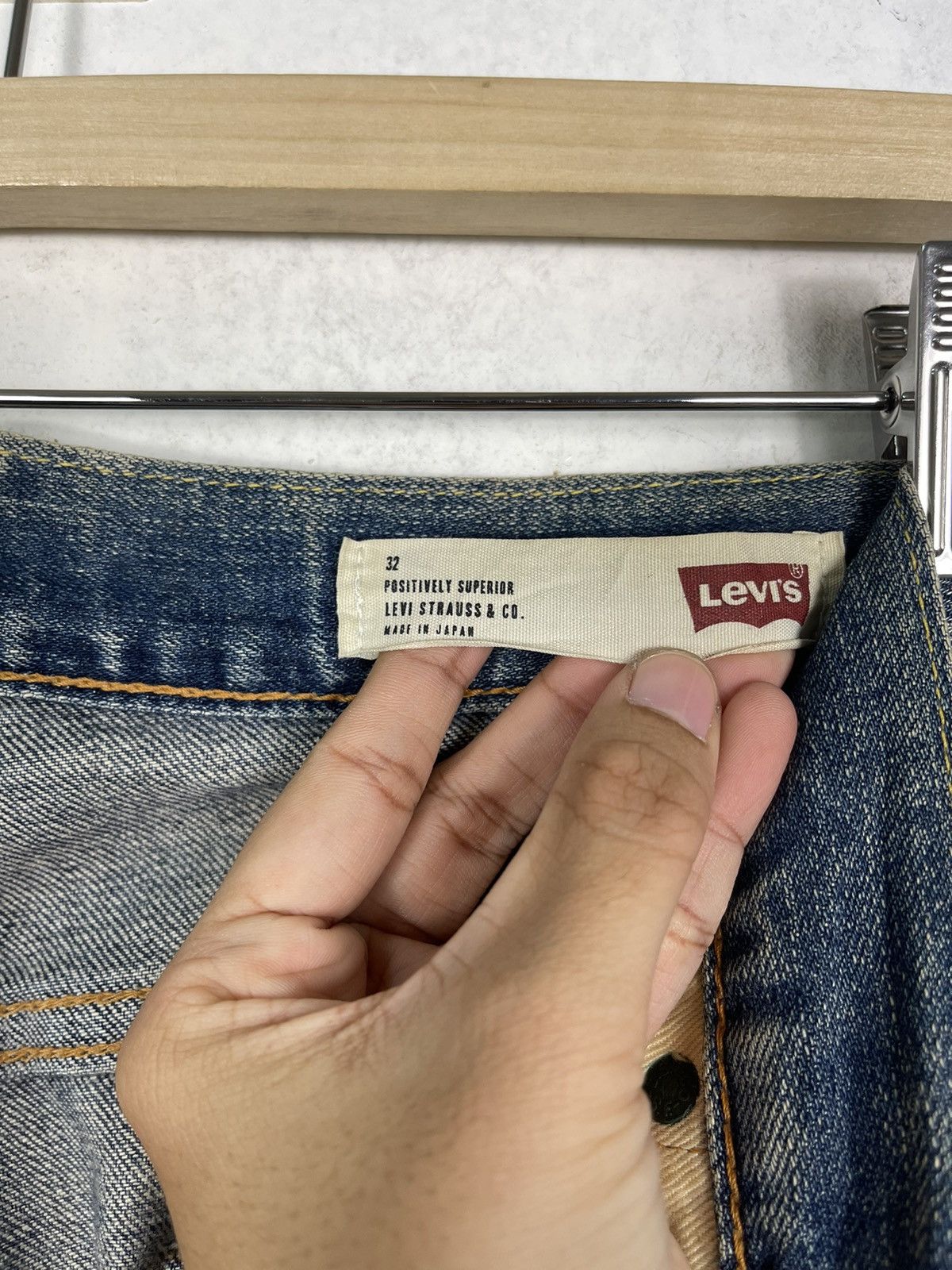 Levi's LEVIS 511 SELVEDGE DISTRESSED ZIPPER FLY DENIM JEANS Size US 35 - 16 Thumbnail