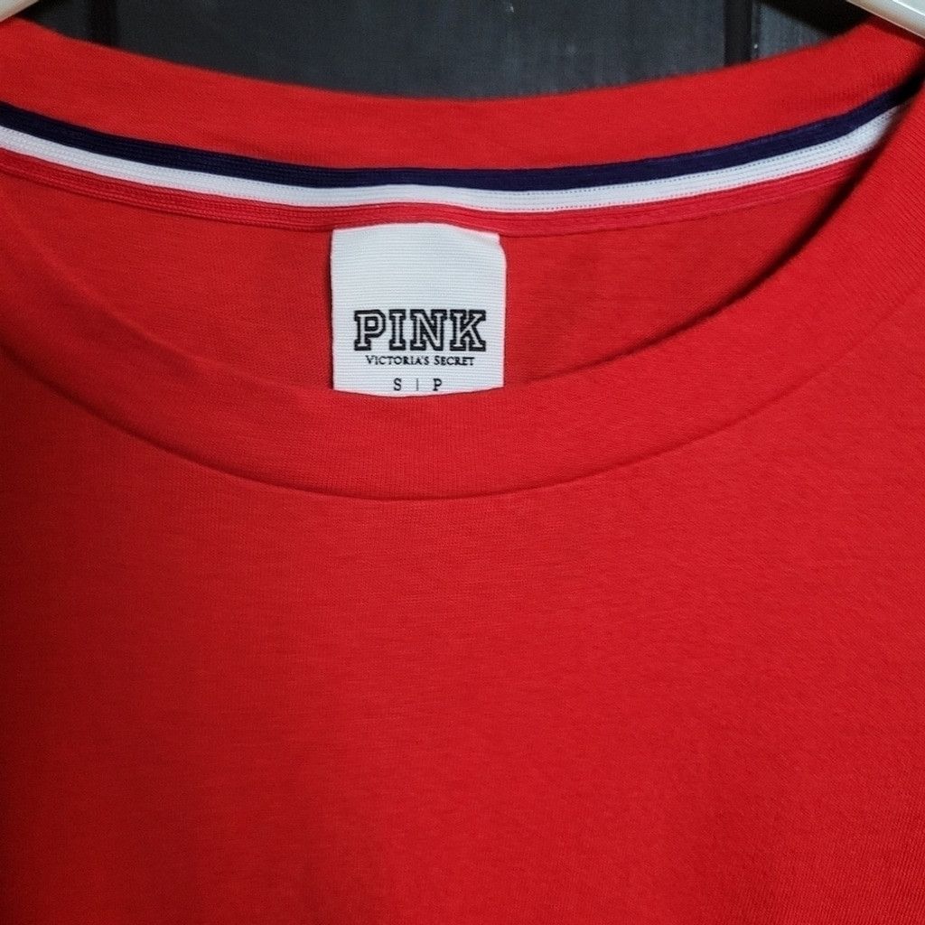 Pink Pink VS, red tee shirt, 4th of July, guc, Size Small Size XS / US 0-2 / IT 36-38 - 2 Thumbnail