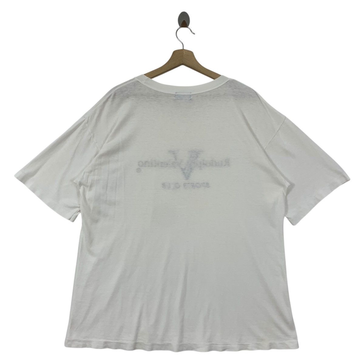 Valentino × Vintage Vintage RUDOLPH VALENTINO embroidery white tee Size US L / EU 52-54 / 3 - 4 Thumbnail