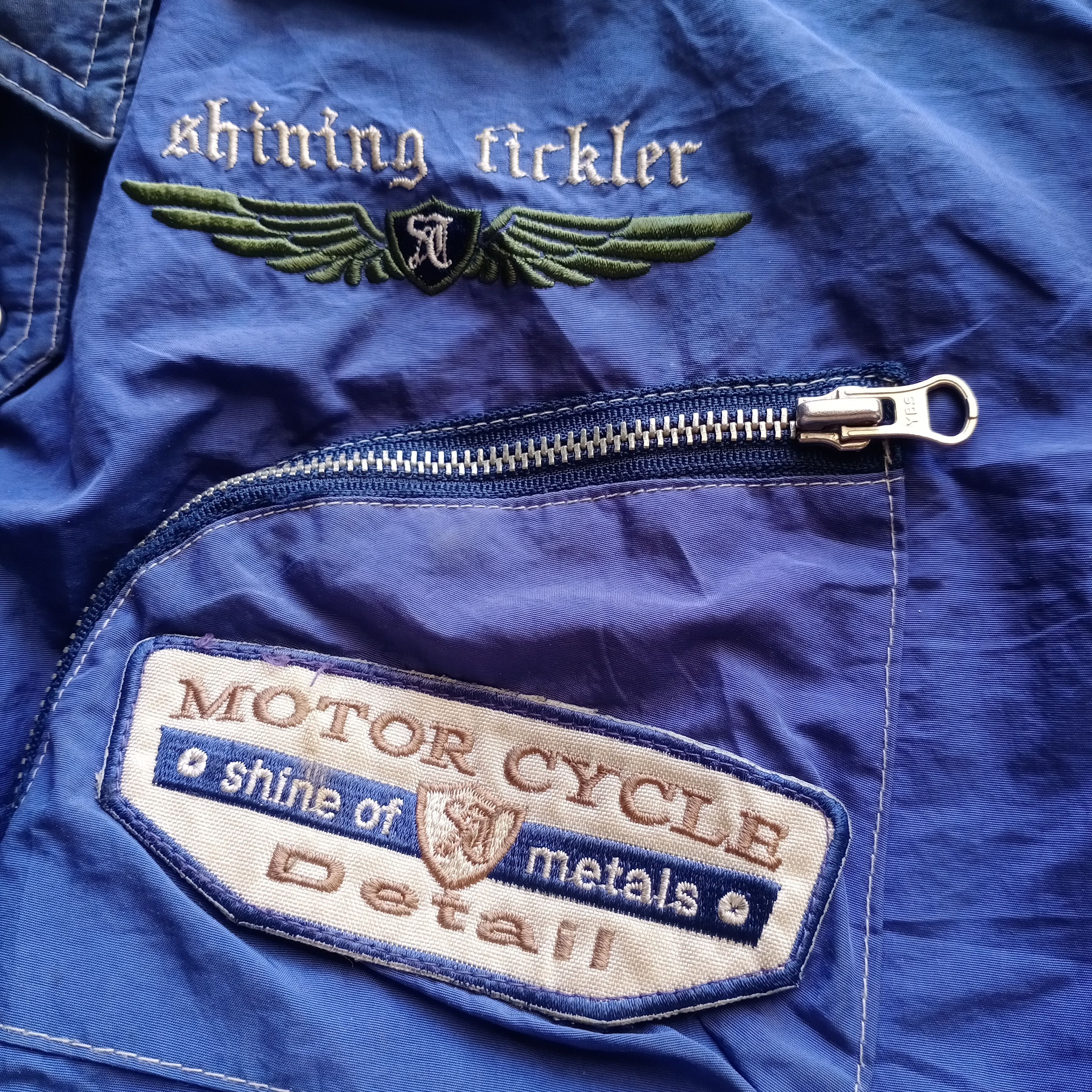 Japanese Brand × Yamaha Vintage Yamaha Shining Tickler Motorcycle Jacket Honda Bell Size US L / EU 52-54 / 3 - 13 Thumbnail