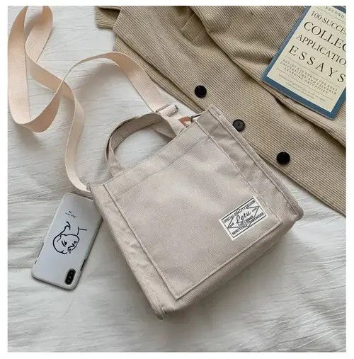 Custommade × Unowned Bag Simple Corduroy Small Square Handbag Size ONE SIZE - 3 Thumbnail