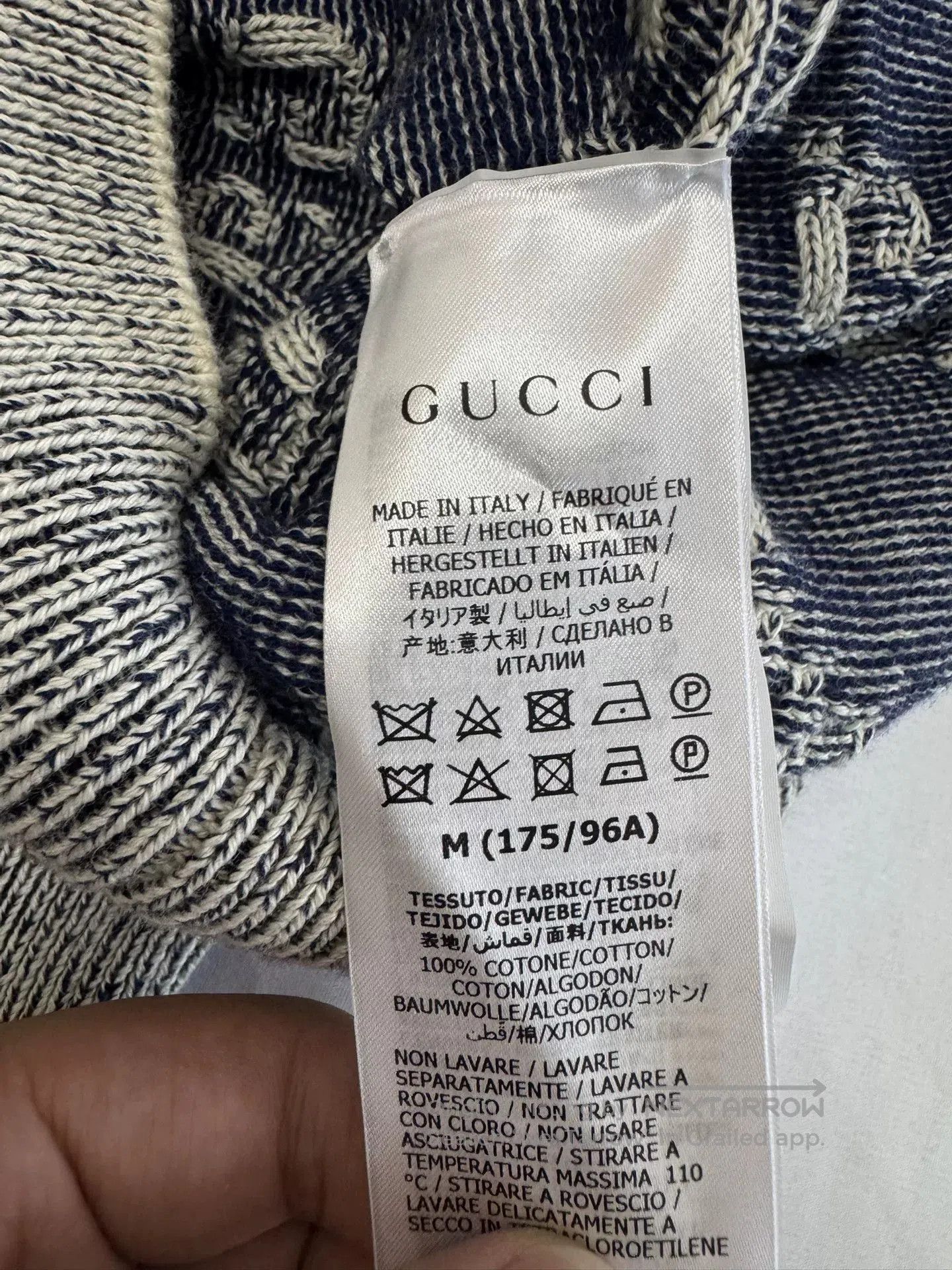 Gucci gucci grey knit sweater with double g pattern. Size US M / EU 48-50 / 2 - 4 Thumbnail