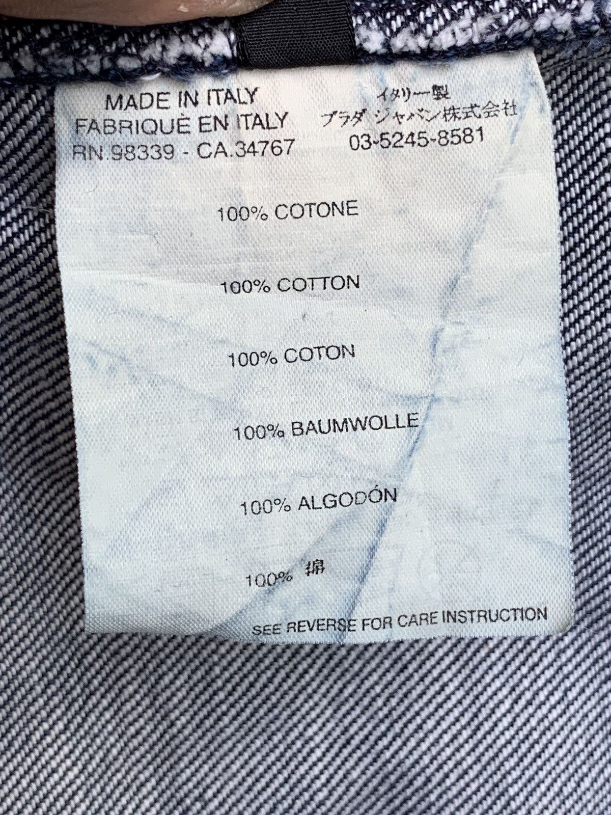 Prada Prada Snap Buttons Blue Jeans (RN 98339-CA 34767) Size 27" / US 4 / IT 40 - 22 Thumbnail