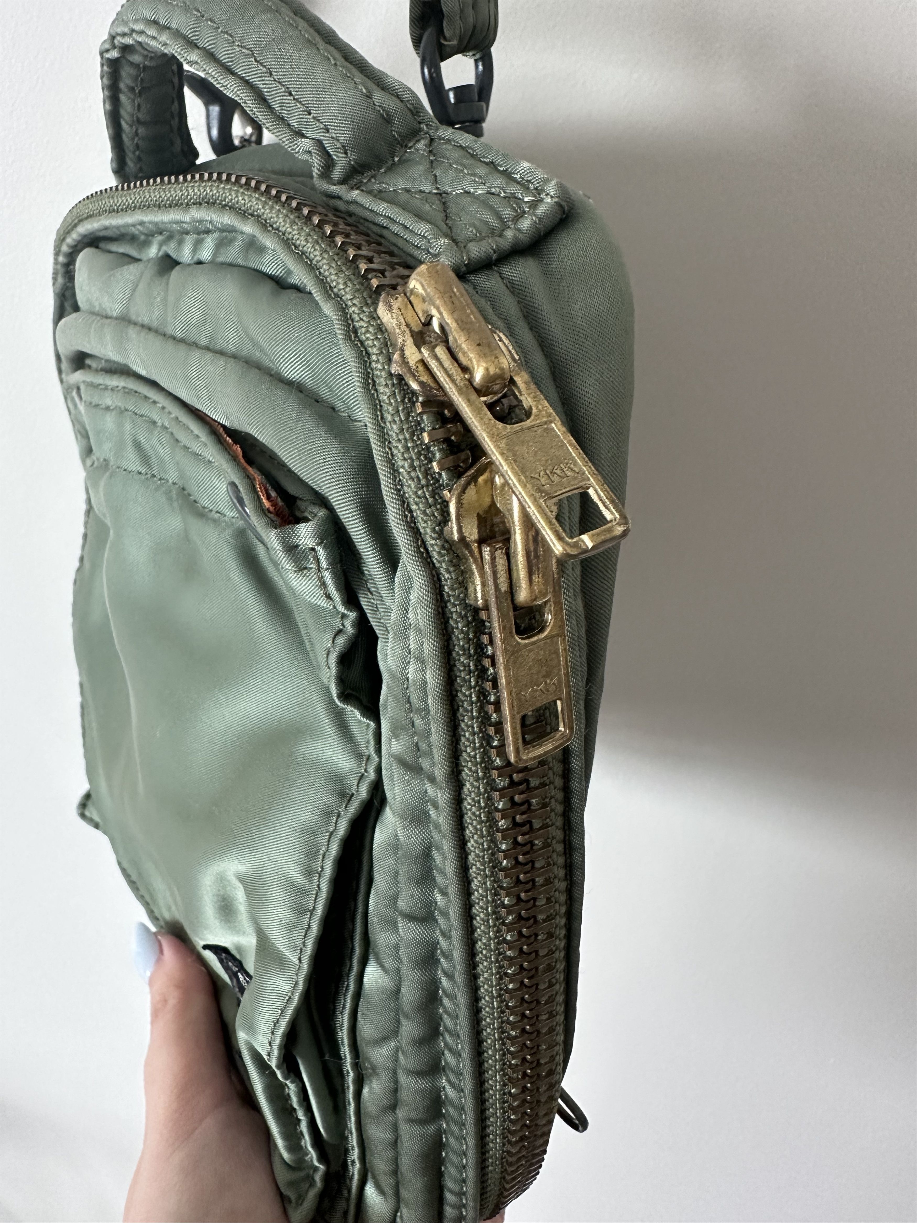 Porter PORTER TANKER VERTICAL MESSENGER BAG SAGE GREEN OS Size ONE SIZE - 8 Thumbnail