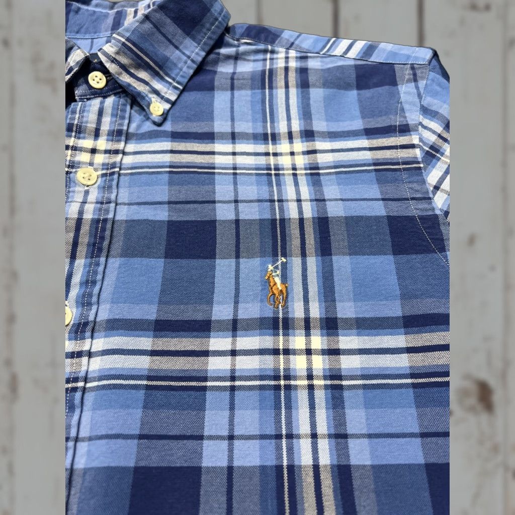 Polo Ralph Lauren Polo Ralph Lauren Blue Plaid Button Down Shirt Men's Medium Long Sleeve Classic Preppy Size US M / EU 48-50 / 2 - 1 Thumbnail
