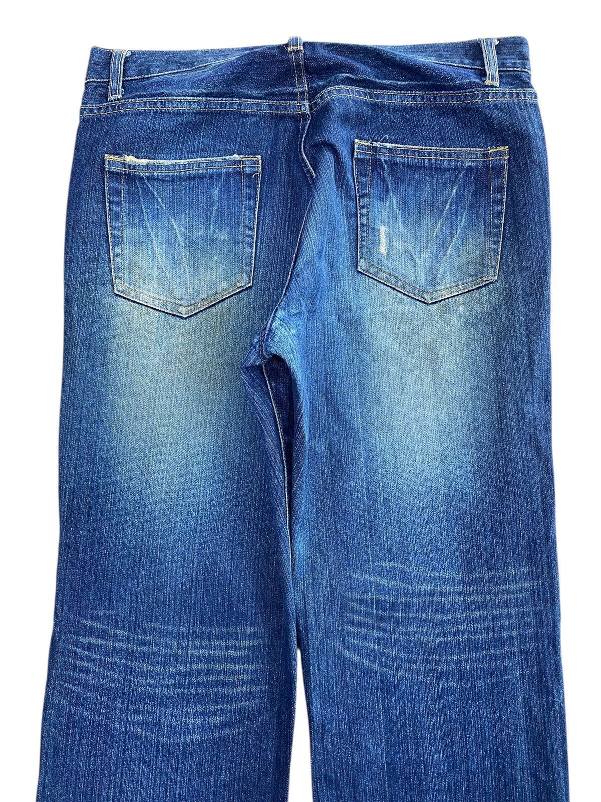 Japanese Brand Japanese Brand Whiskers Faded Style Ripped Jeans Size US 32 / EU 48 - 4 Thumbnail