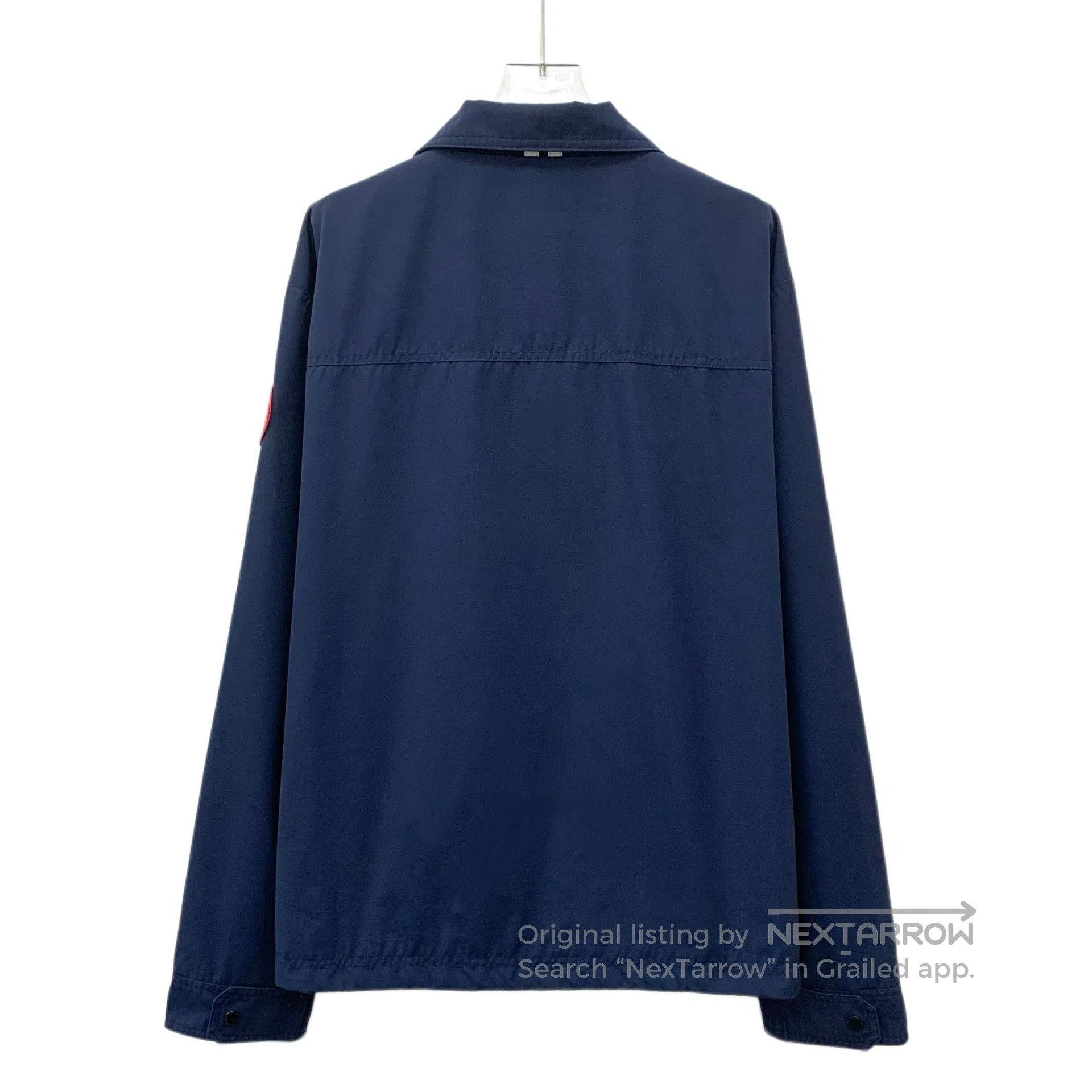 Canada Goose Canada Goose Navy Blue Logo Patch Collar Zipper Long Sleev Size US XL / EU 56 / 4 - 2 Thumbnail