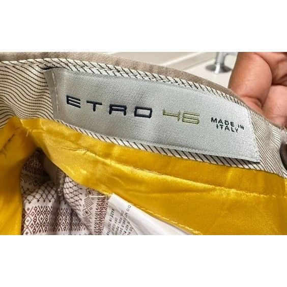 Etro Men's Etro Beige Tailored Trousers Size EU 46 Made In Italy Size US 30 / EU 46 - 6 Thumbnail
