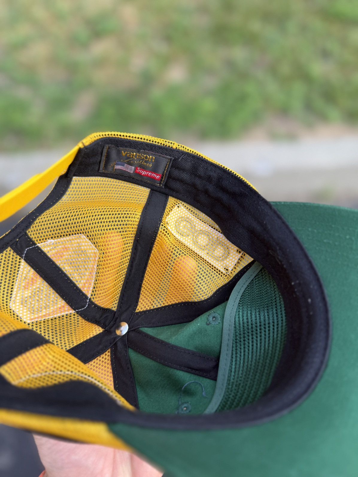 【新品】HYSTERIC GLAMOUR/Vanson  MeshBackCap Hysteric Glamour × Supreme × Vanson Leathers Supreme x
