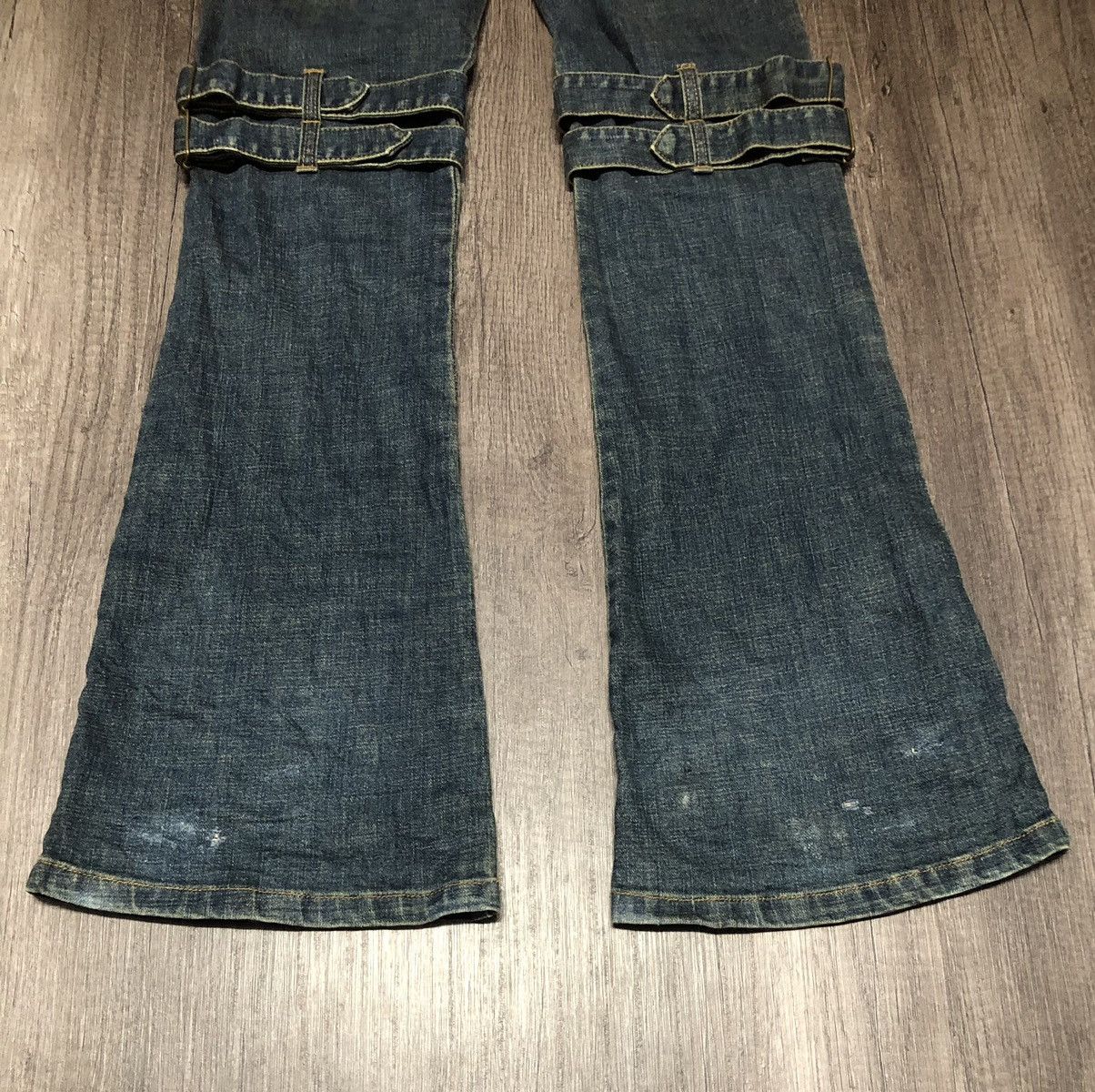 Japanese Brand Vintage Play Chess Flared Jeans Bondage Design Size US 28 / EU 44 - 14 Thumbnail