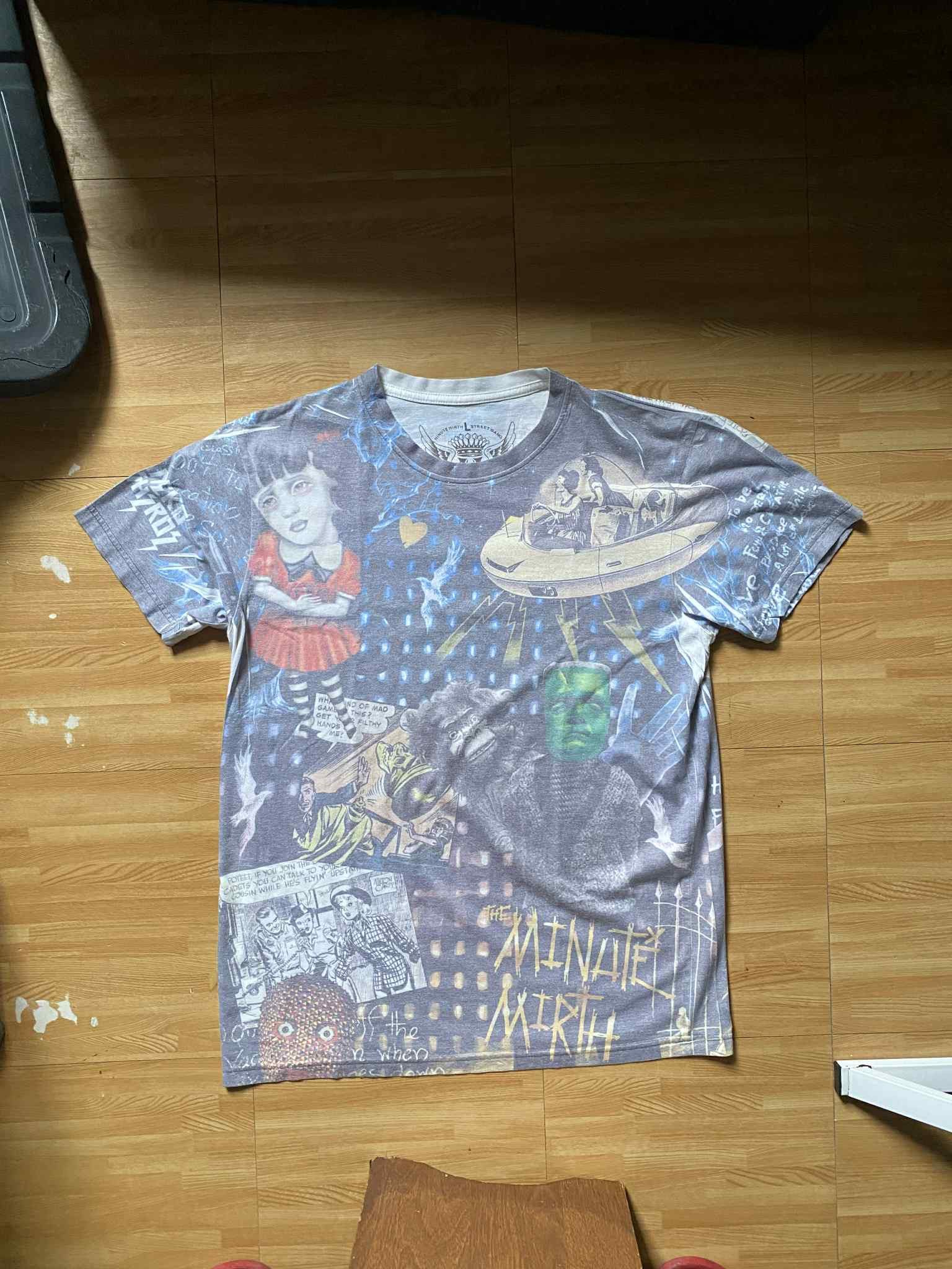 Japanese Brand Vintage The Minute Mirth All Over Print Size US L / EU 52-54 / 3 - 1 Thumbnail