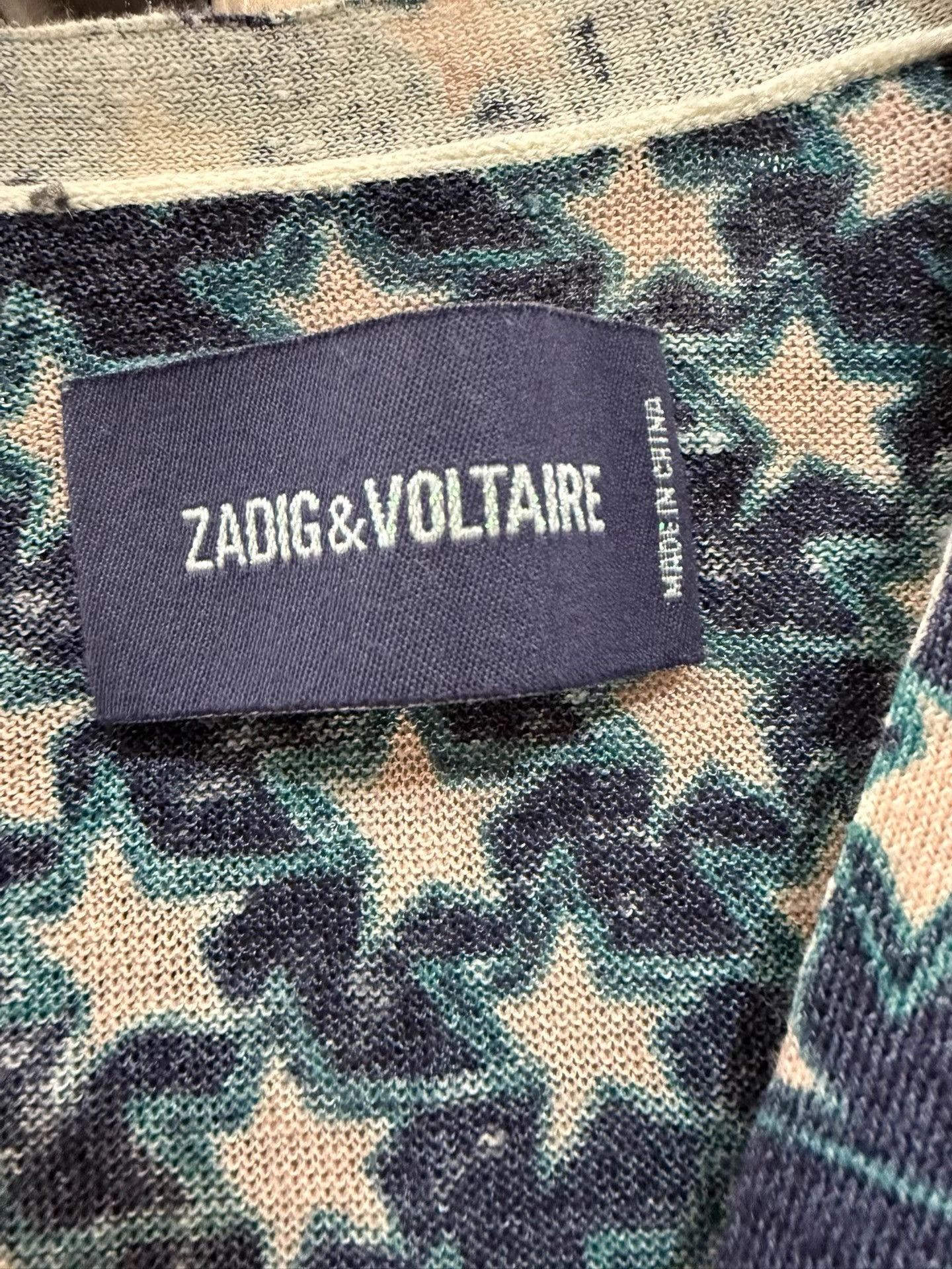 Zadig & Voltaire Zadig & Voltaire Star Printed Long Sleeve Shirt K31 Size XS / US 0-2 / IT 36-38 - 2 Thumbnail