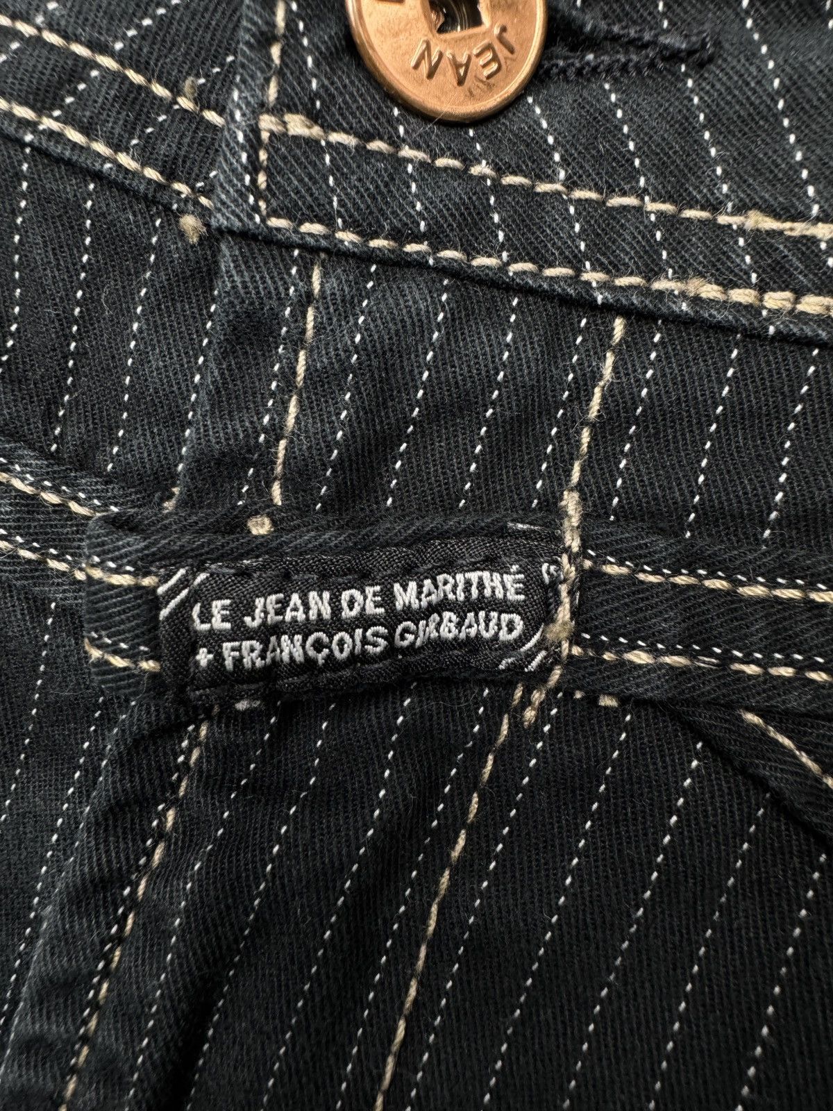Marithe + Francois Girbaud Le Jean de Marithe Francois Girbaud blue striped pants Size US 34 / EU 50 - 6 Thumbnail