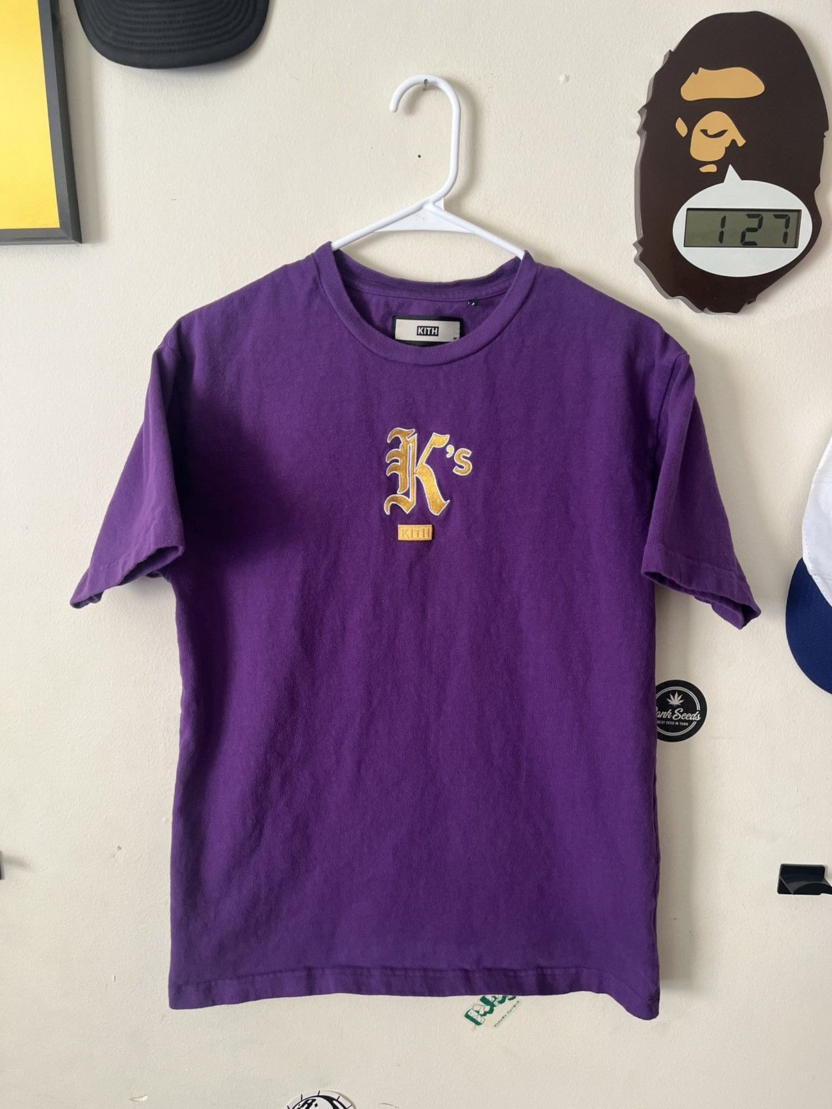 Kith Kith Gothic K logo T-shirt Purple/Yellow Kobe-Lakers Size US M / EU 48-50 / 2 - 1 Thumbnail
